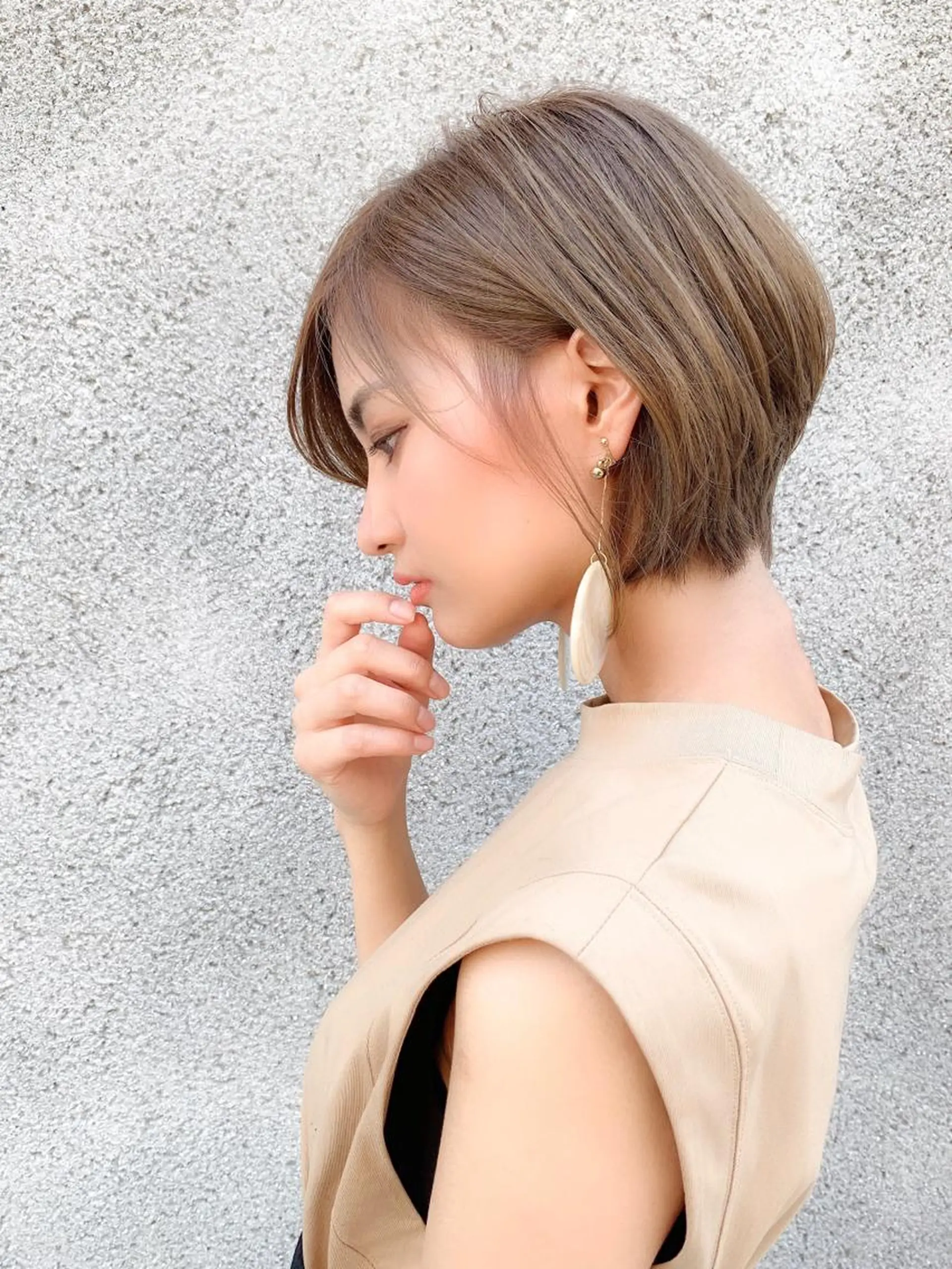 ショート カラー 透明感カラー カット ヘアカラー トリートメント 大人かわいい💍🤍 ボブ/ショートボブのヘアスタイル