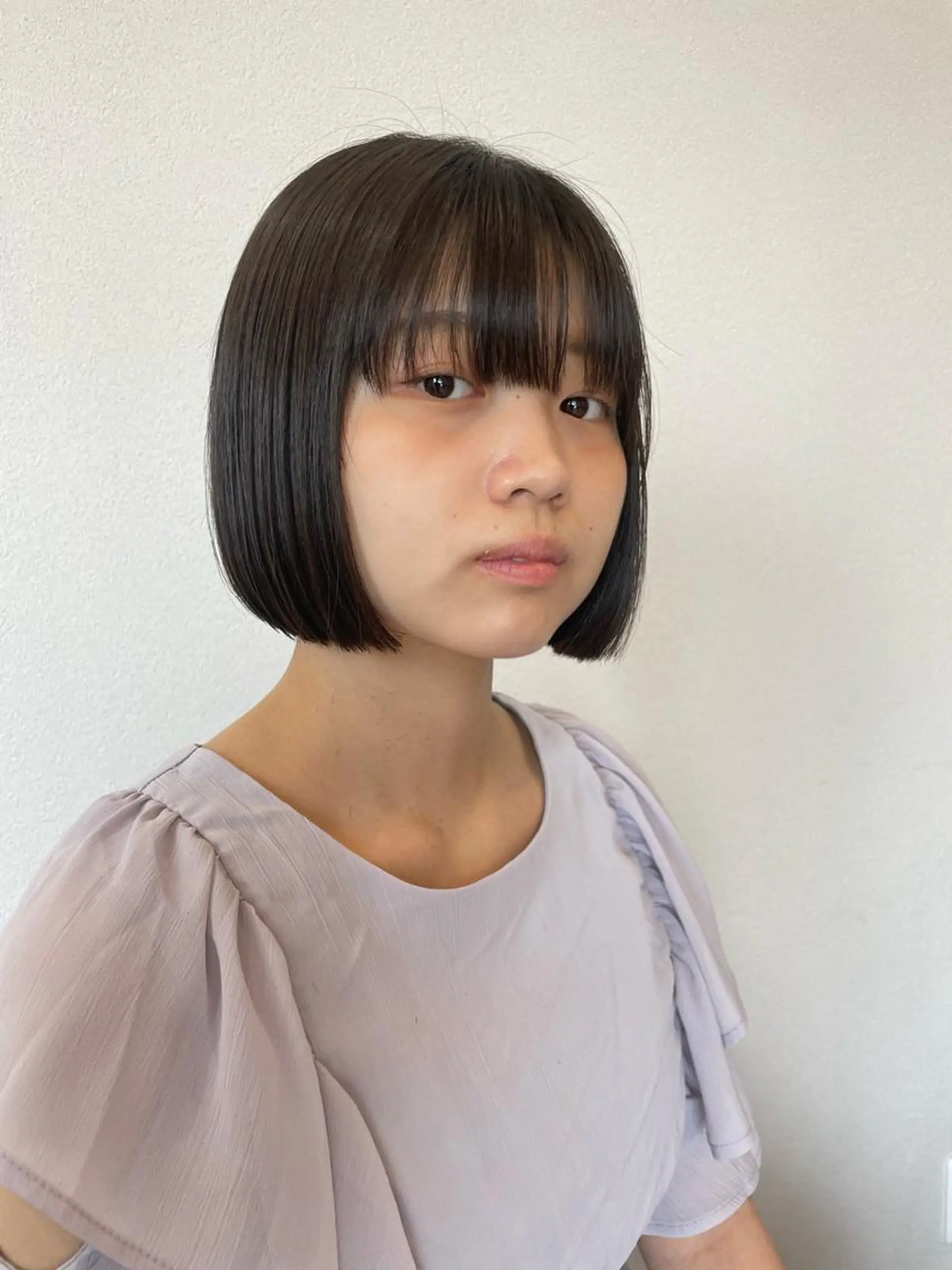 ショート ボブ カット 縮毛矯正 ボブ/髪質改善/ soiナカジママドリのヘアスタイル