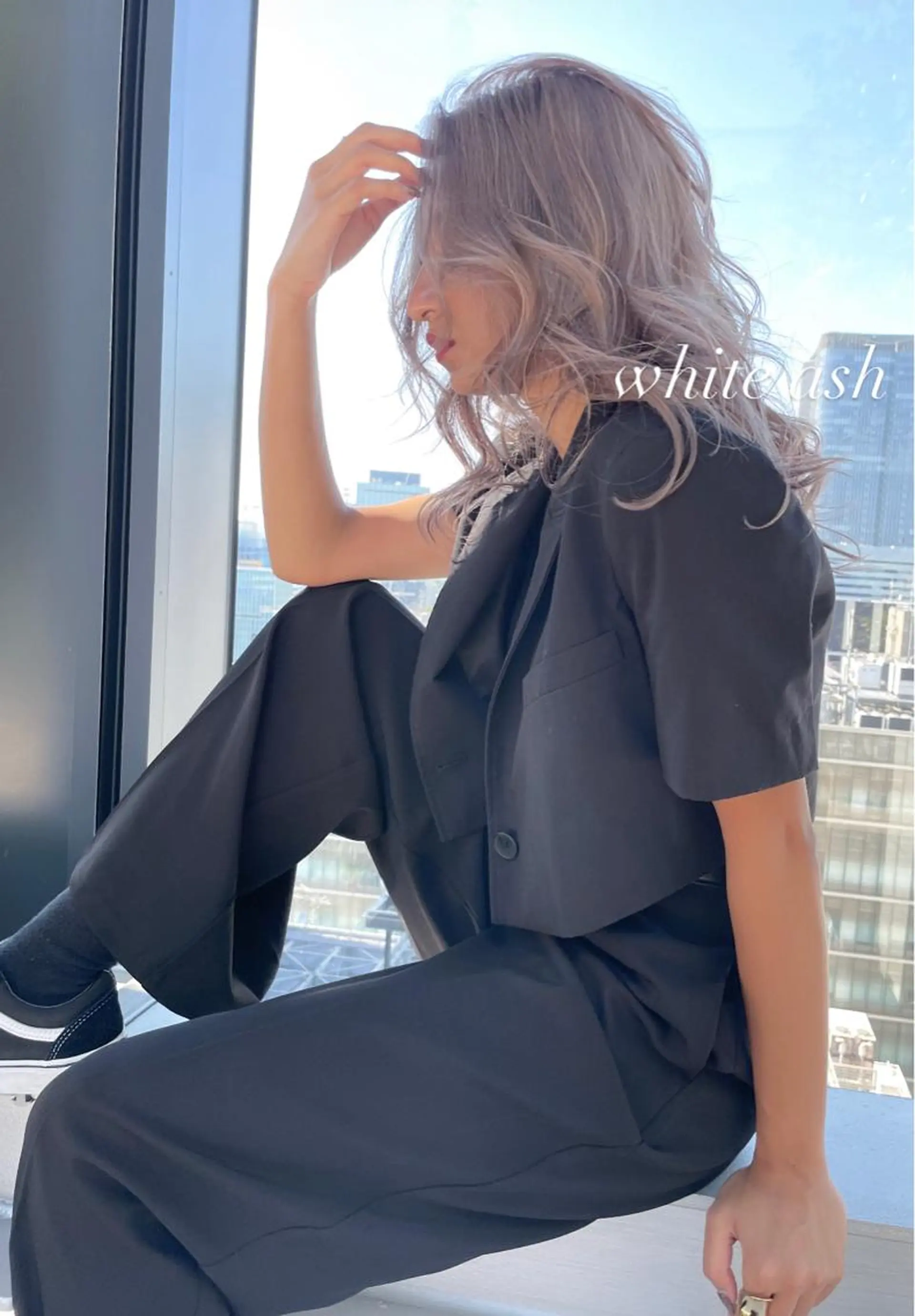 ロング カラー ブリーチ カット ヘアカラー トリートメント ヘアセット 💜ハイトーン💛 マジカルかいちゃんのヘアスタイル