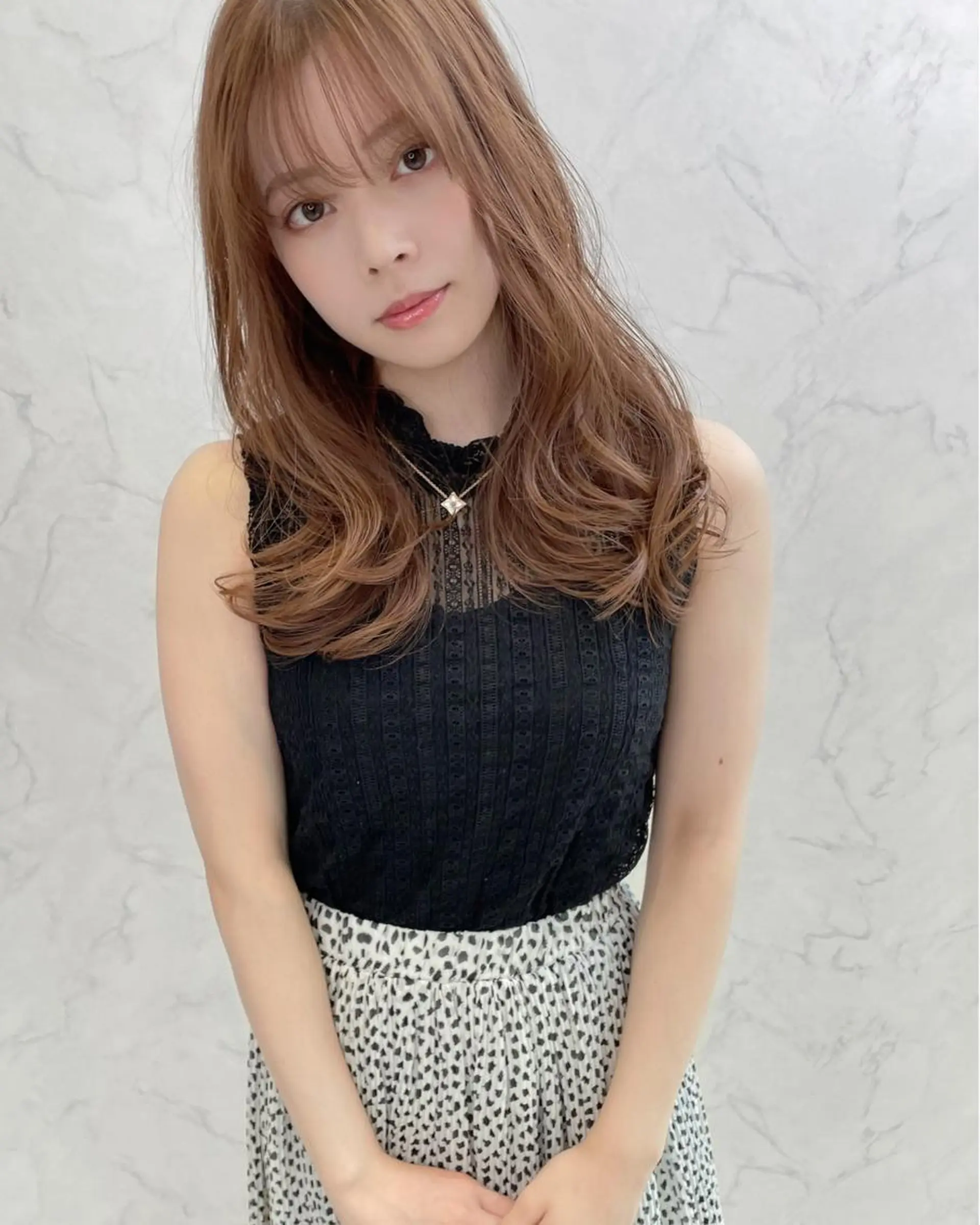 ロング カット パーマ チダアキフミ Ash大森のヘアスタイル