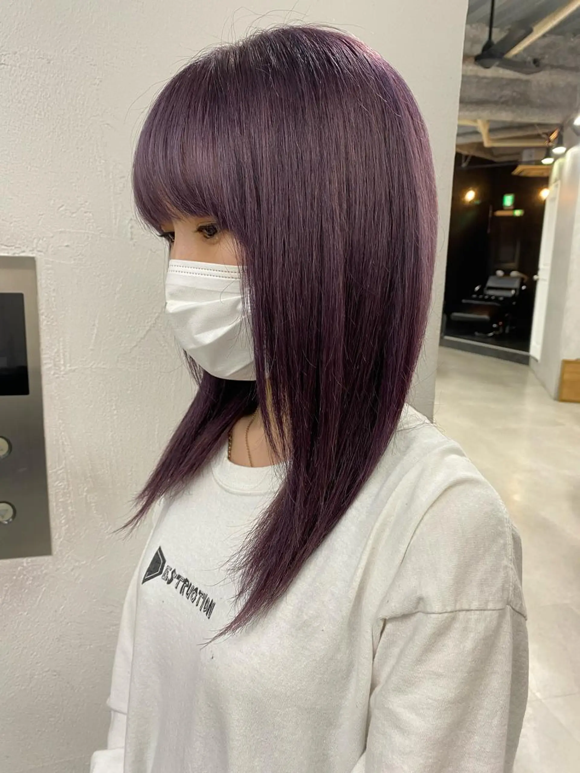 セミロング カラー 🧸艶々韓国ヘア 🧁mizunaのヘアスタイル