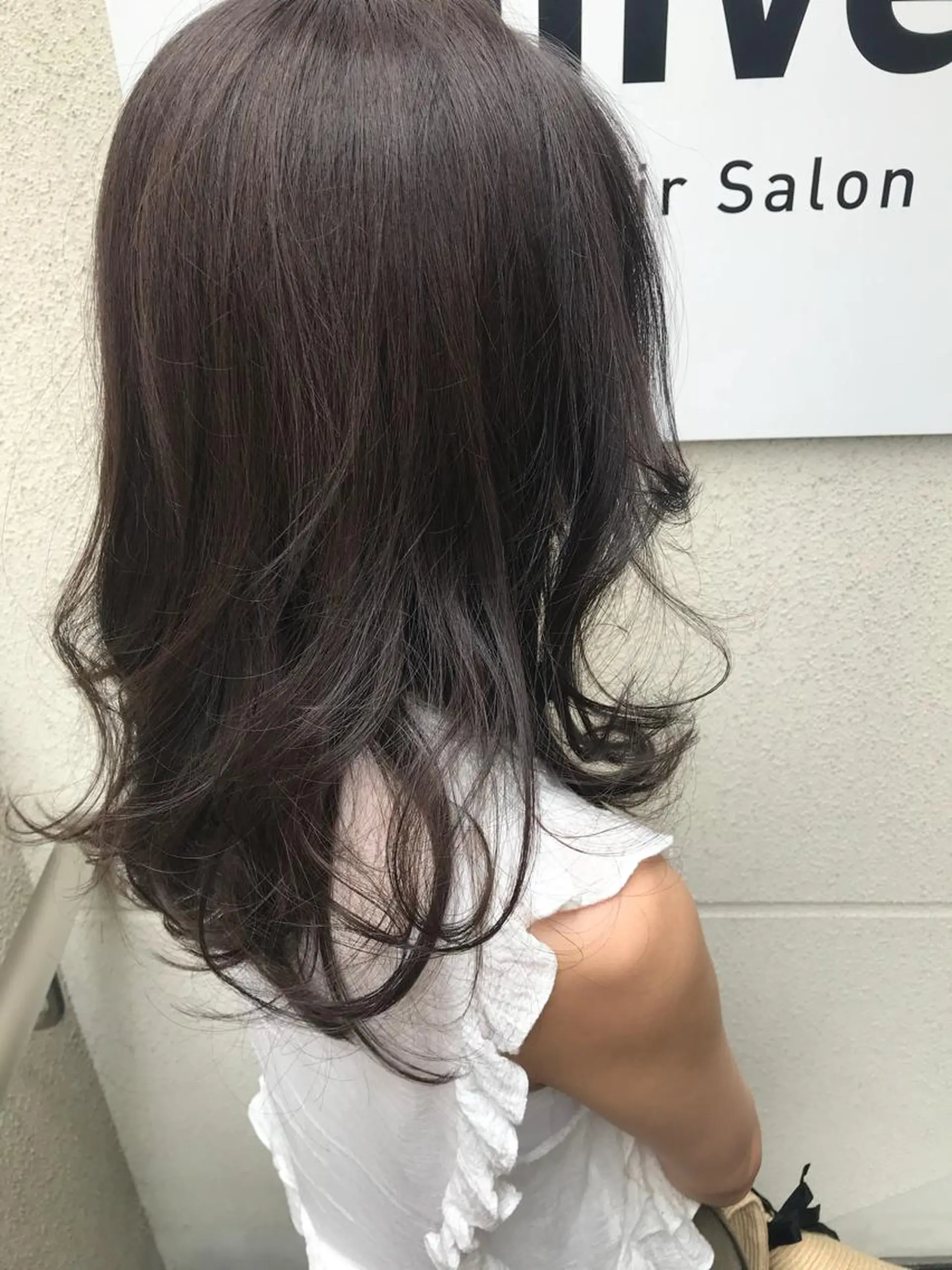 ミディアム カラー カット ヘアカラー トリートメント 小野 かなこのヘアスタイル
