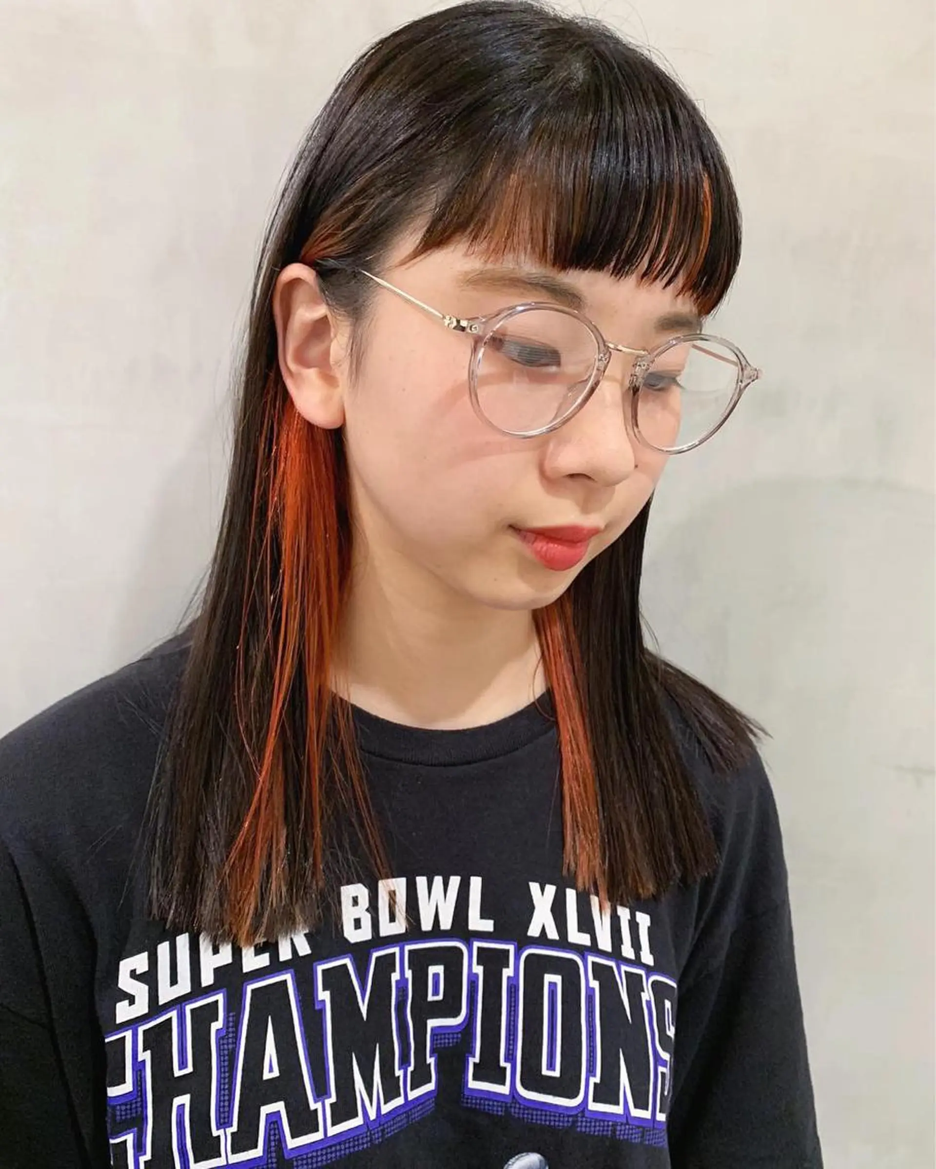 セミロング カラー ヘアカラー トリートメント 優 作のヘアスタイル