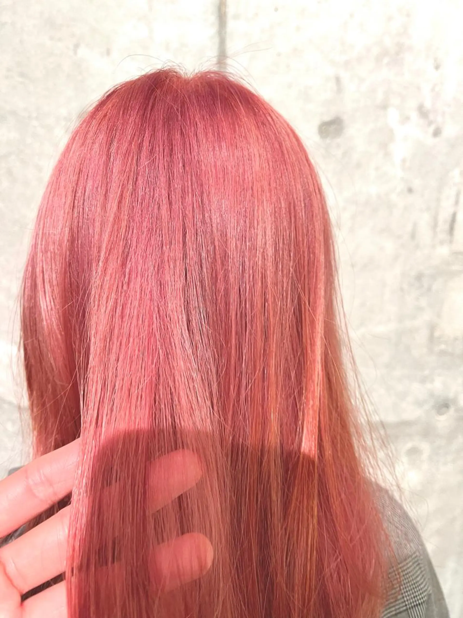 ロング カラー ブリーチ 透明感カラー ピンクカラー 似合わせショート×透 明感/やじまたかしのヘアスタイル