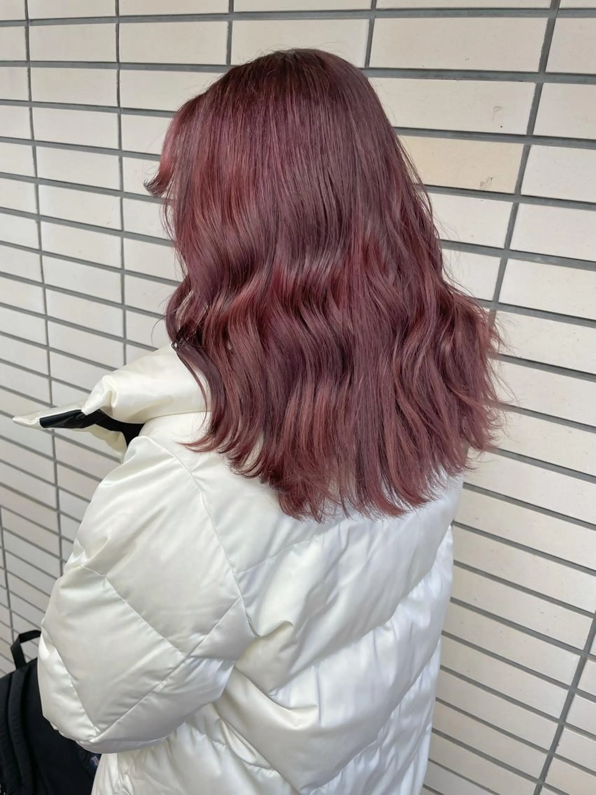 セミロング カラー ブリーチ ブラウンカラー デザインカラー ハイトーンカラー ピンクカラー 2nd所属・🤍2nd🤍田所 美希のヘアスタイル