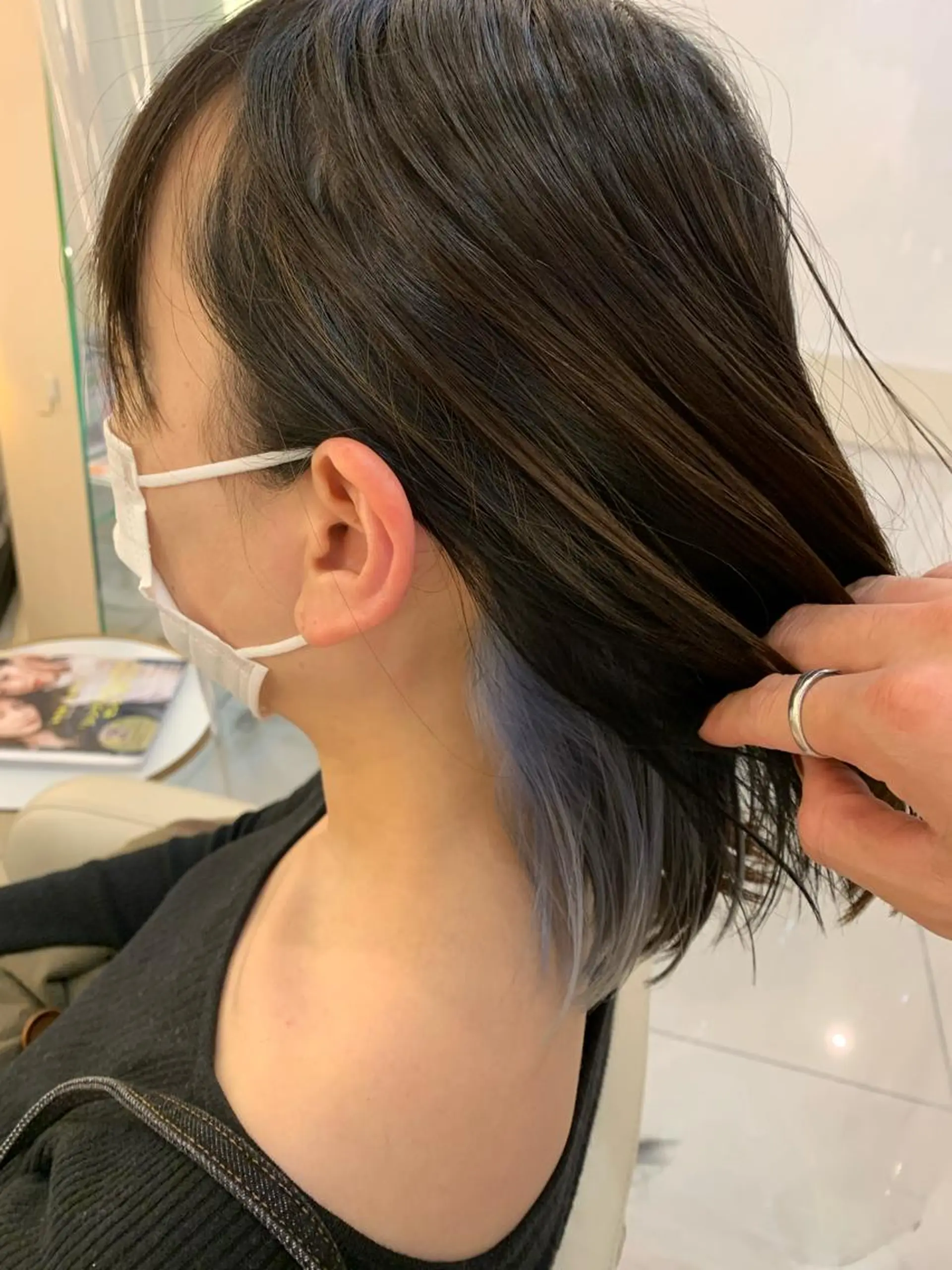 ミディアム カラー シールエクステ エクステ トータルビューティー K:R鶴川のヘアスタイル