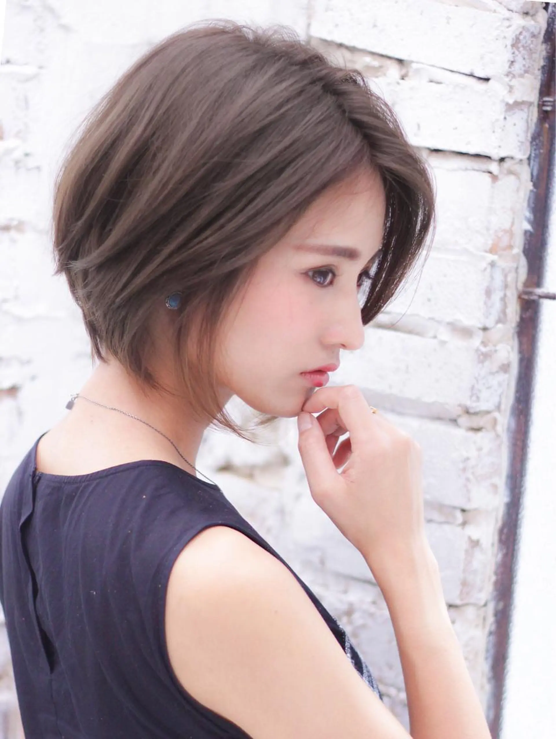 ショート アッシュ ショートヘア カット ヘアカラー トリートメント 代表山口ひな 髪質改善のプロのヘアスタイル