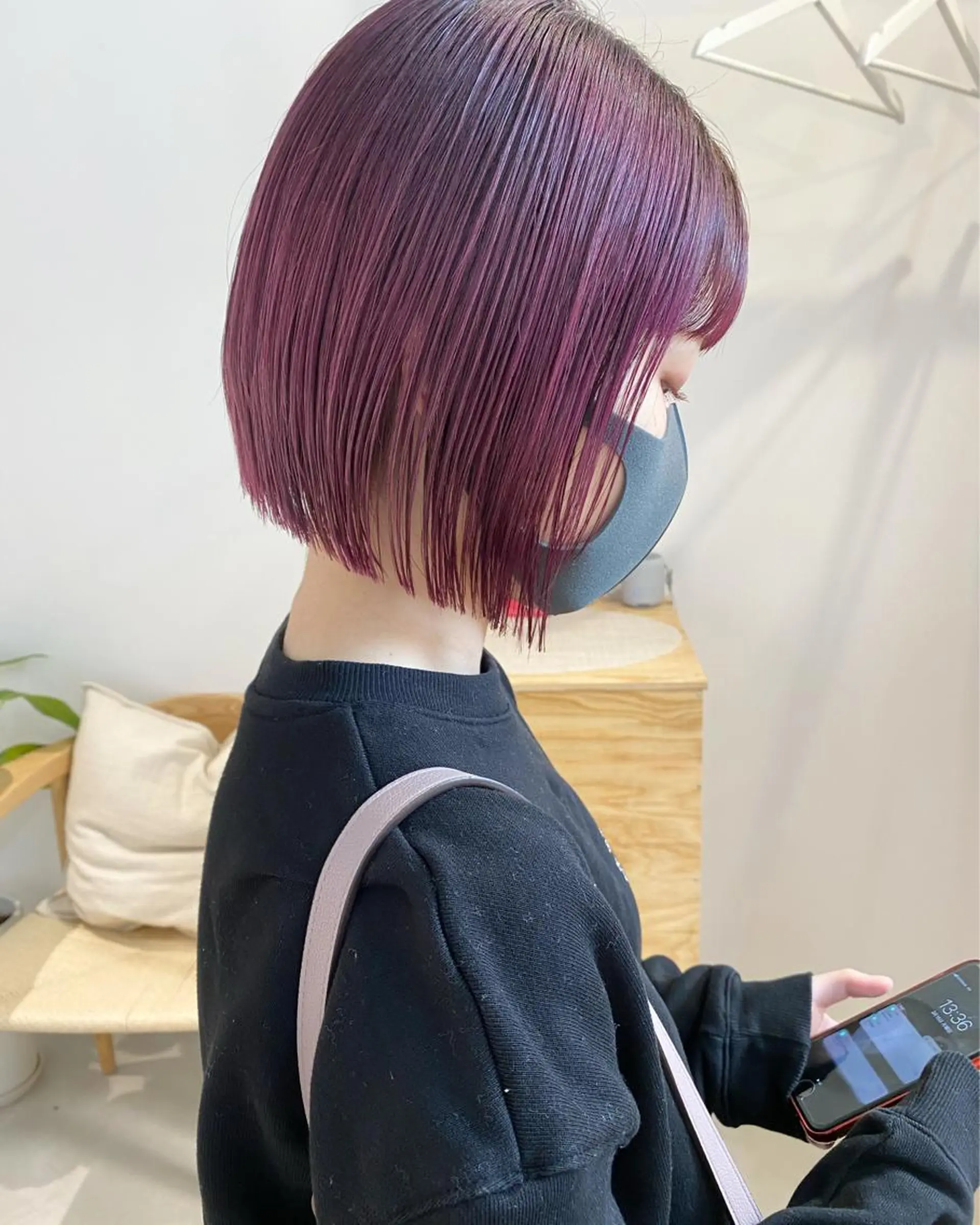ショート カラー ブリーチ ラベンダーカラー ラベンダーピンク ピンクカラー ボブ fit stand所属・fit stand /HIIRAGIのヘアスタイル