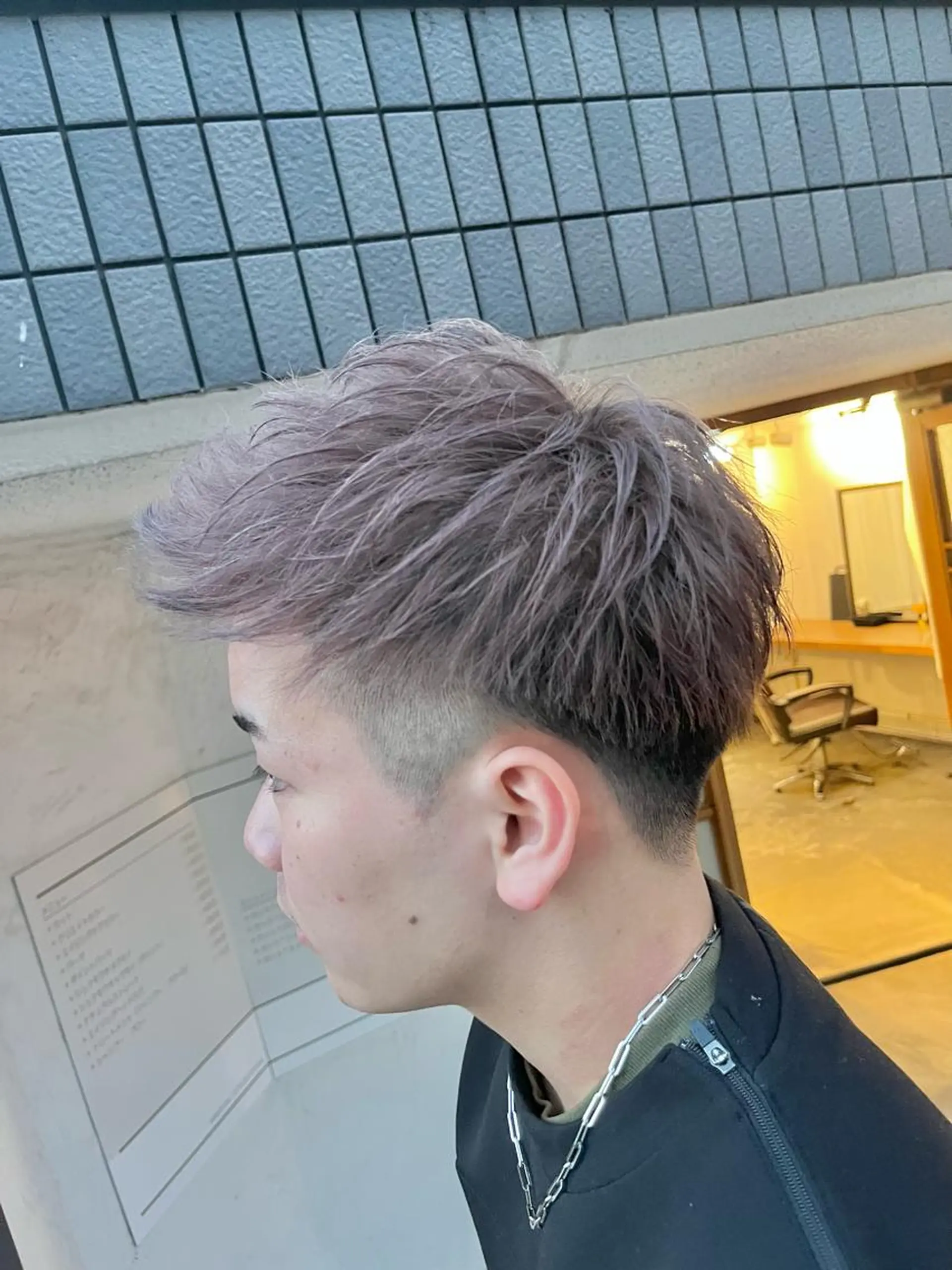 カラー メンズ ヘアカラー FUJINO RYOのヘアスタイル