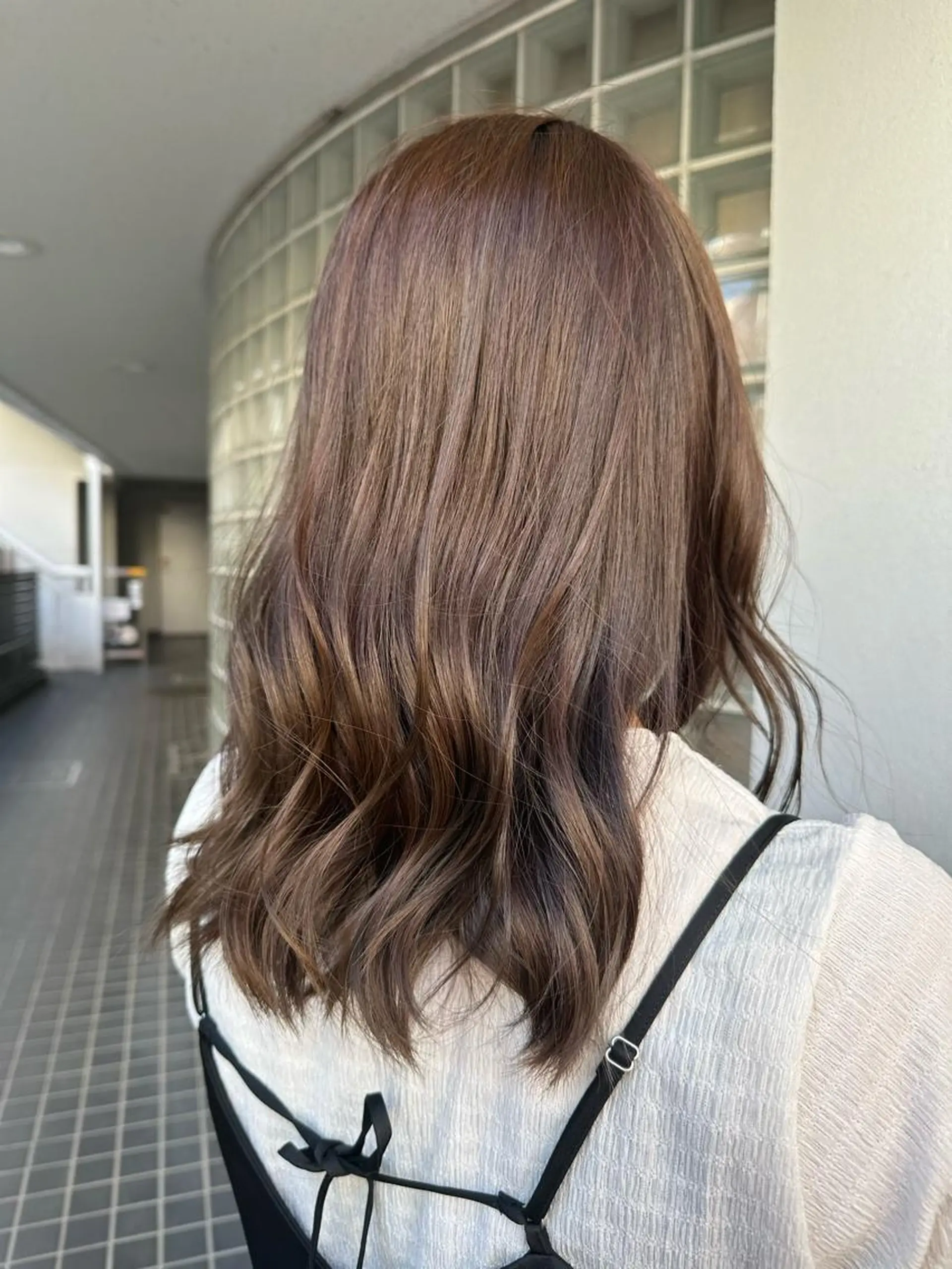 カラー ベージュカラー オリーブベージュ ヘアカラー トリートメント ヘアセット 🍊暖色/ボブヘア chihiro🌼ོのヘアスタイル