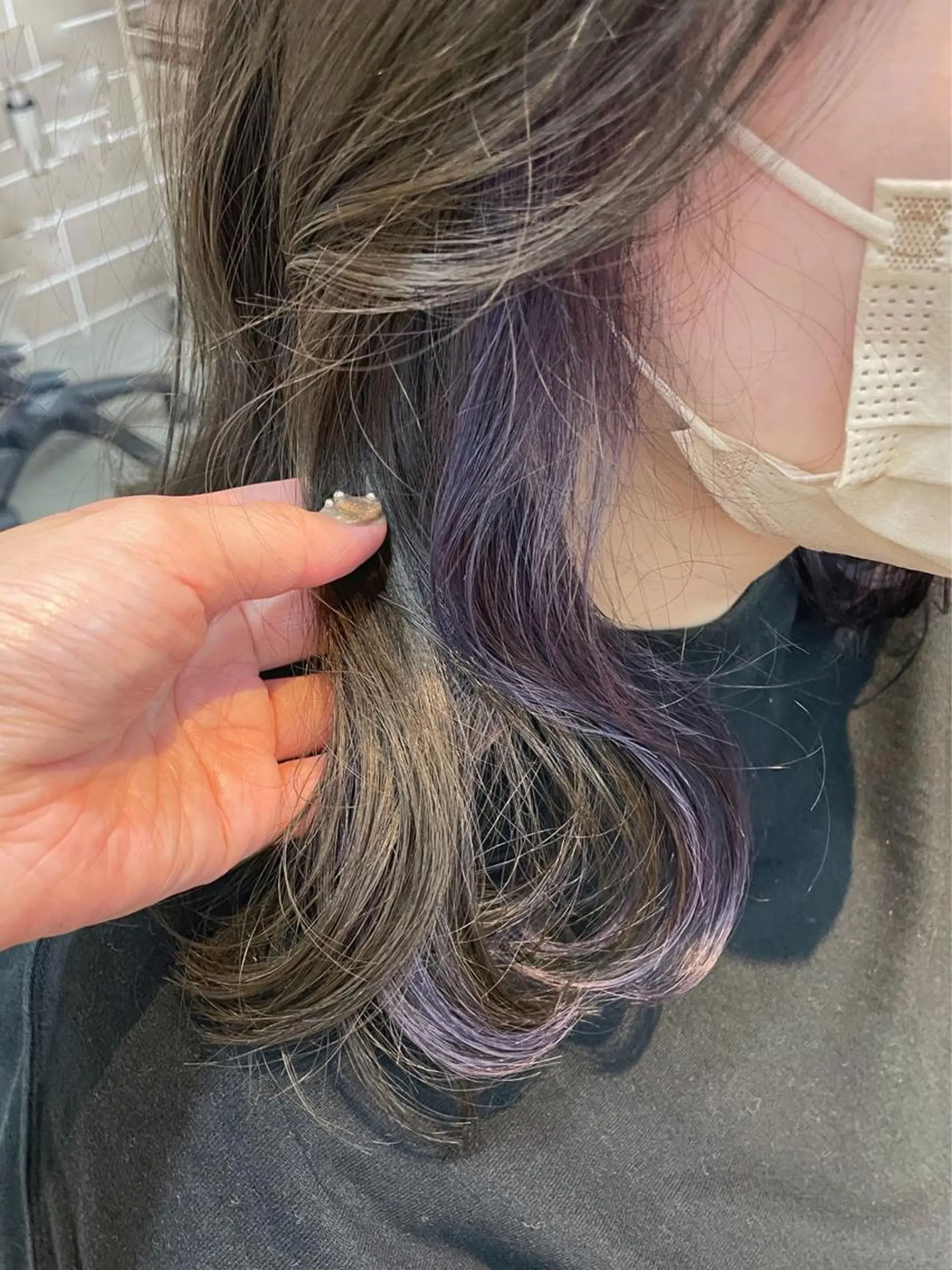 セミロング カラー カット ヘアカラー トリートメント レイヤー/髪質改善カ ラ-🤍津田奈々美‎のヘアスタイル
