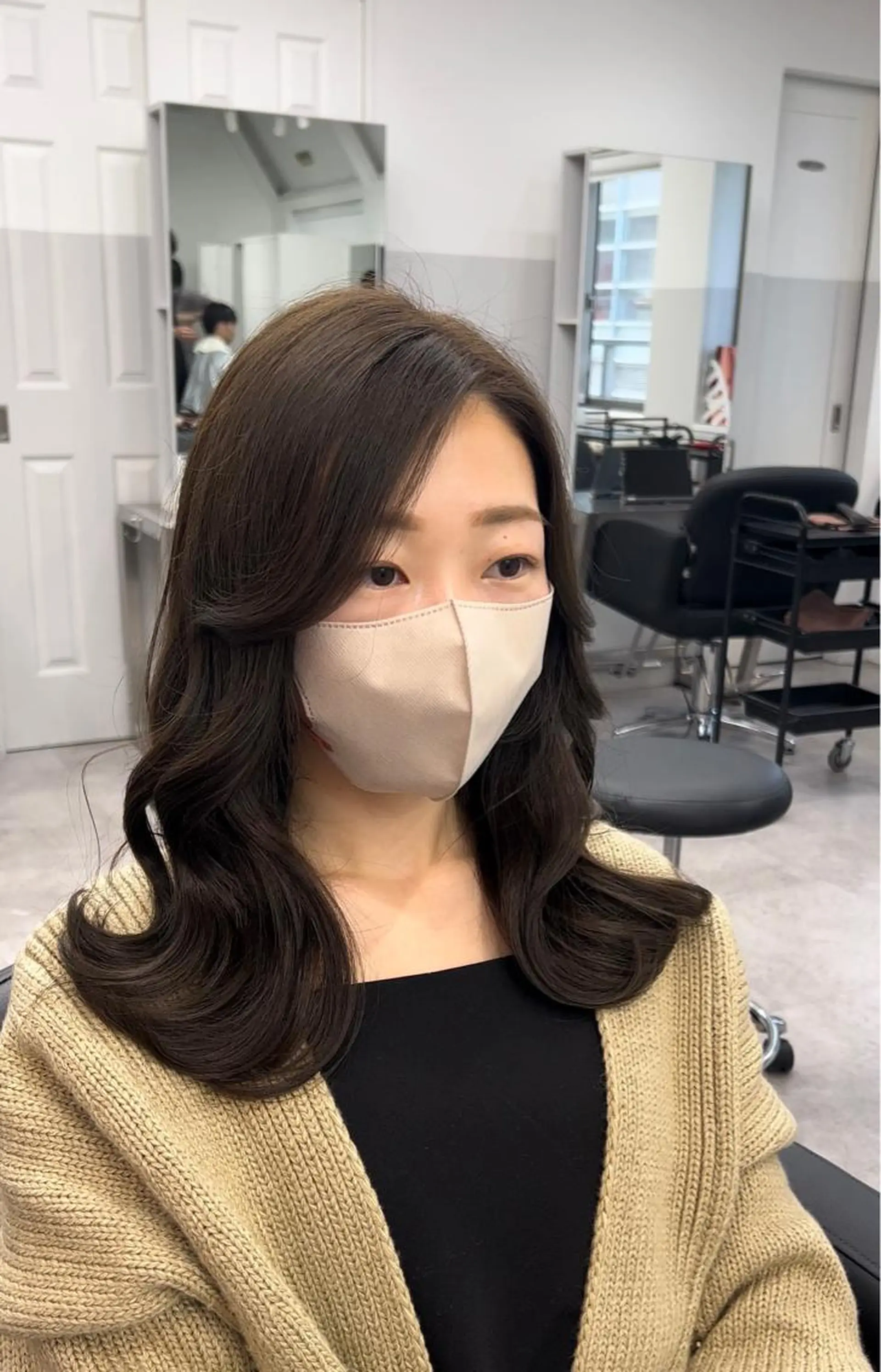 セミロング カット ヘアカラー トリートメント 🫧髪質改善 講師🫧🍎幹細胞のヘアスタイル