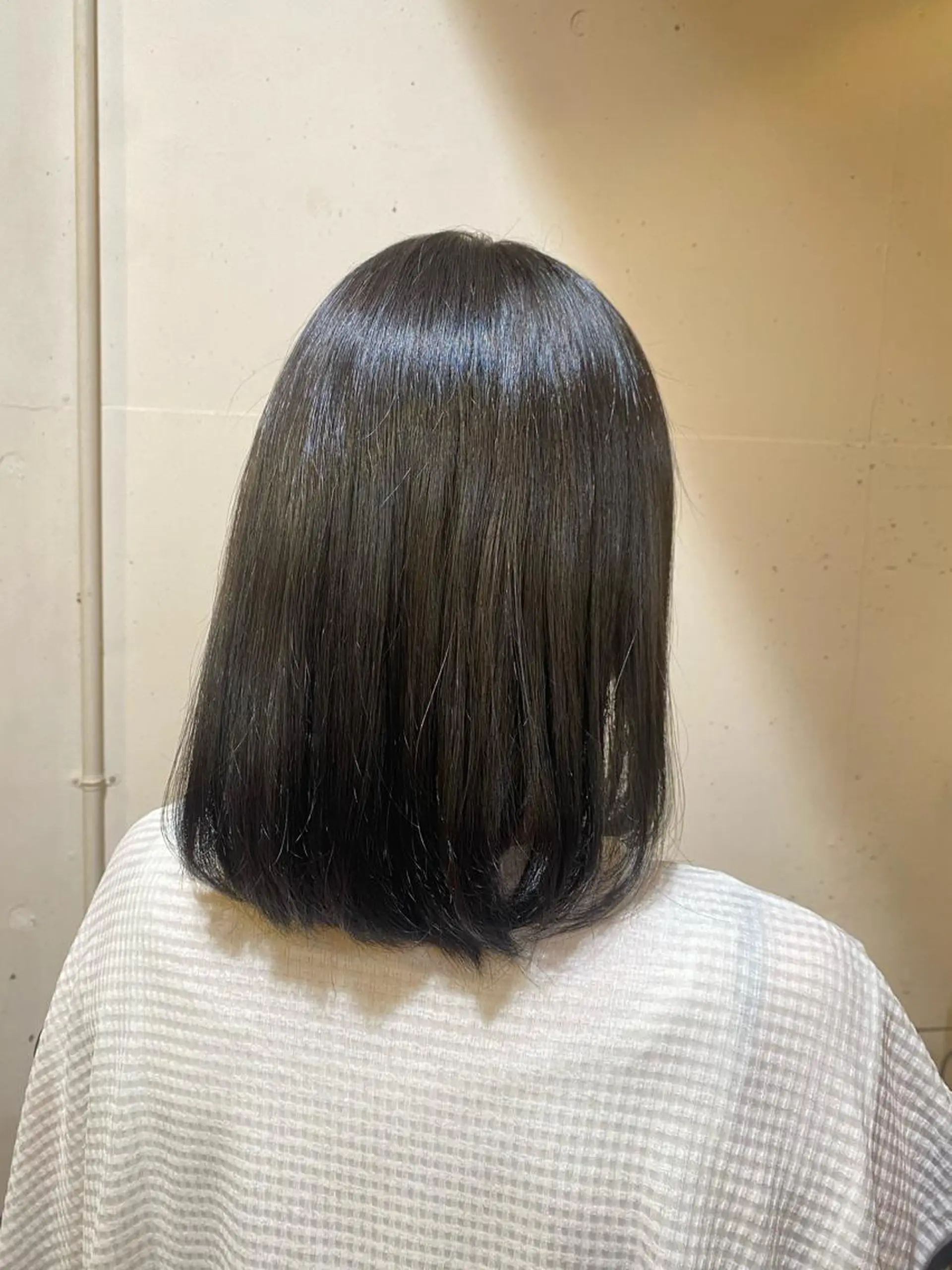 ミディアム カラー アッシュ ベージュカラー miyu ボブモデル募集中のヘアスタイル