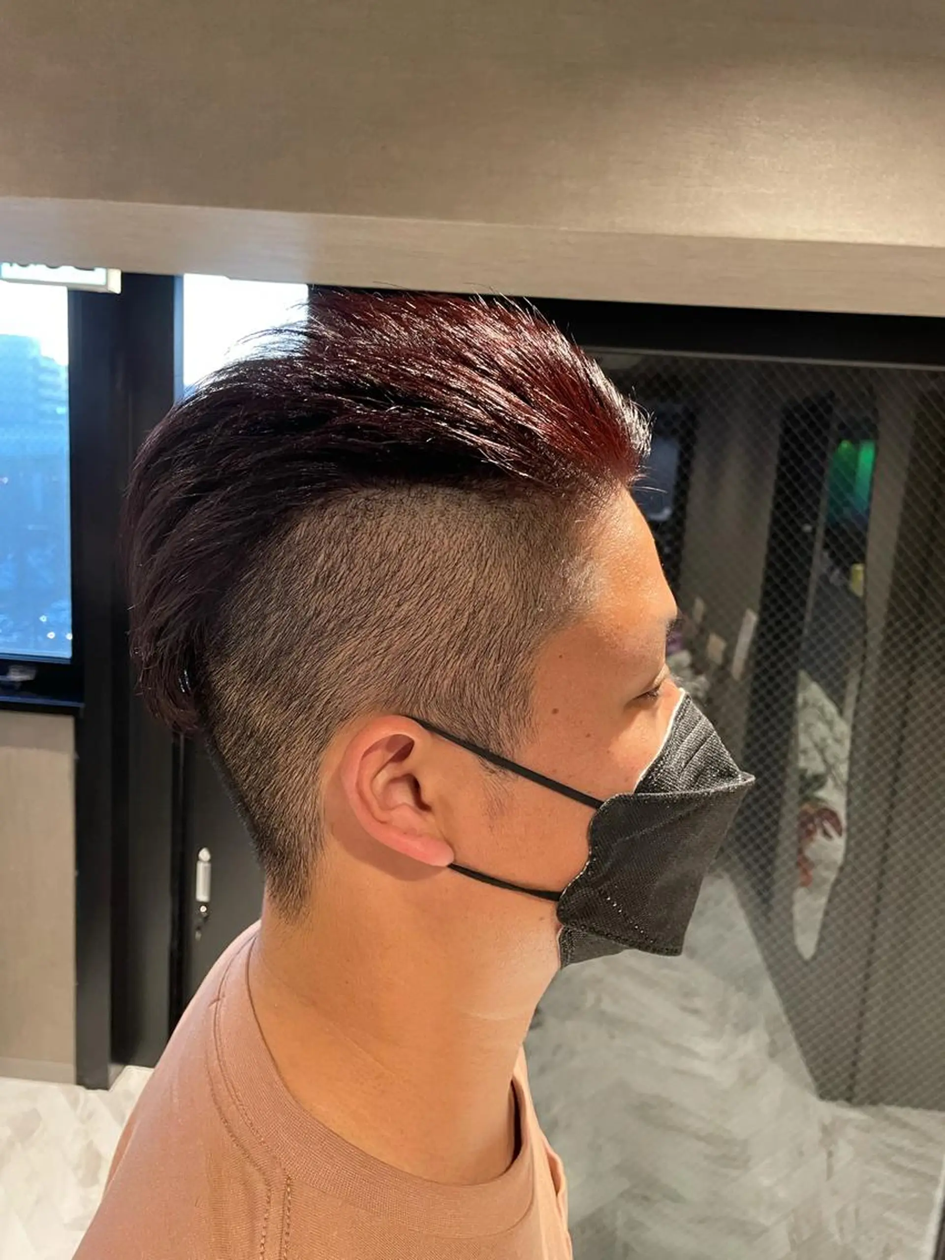 ショート カラー メンズパーマモデル 募集　サトチハルのヘアスタイル