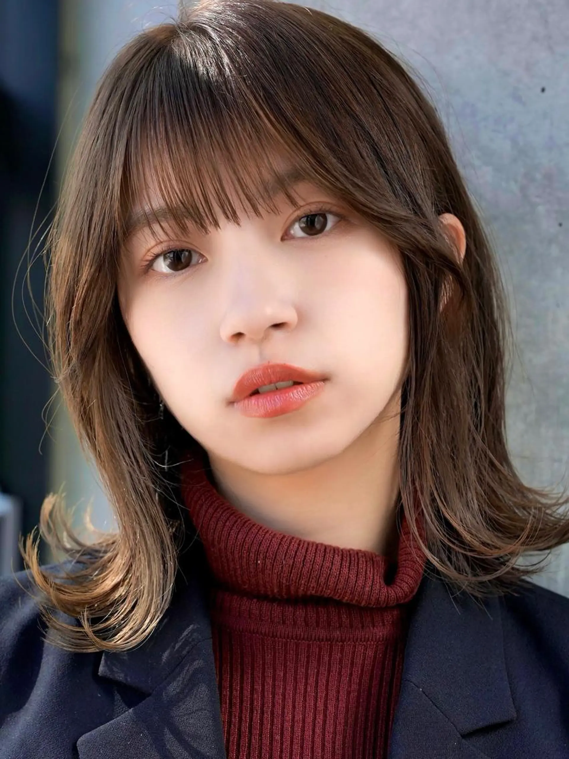 ミディアム カラー SALOWIN原宿AROA店所属・顔まわり神カット✂︎ 齋藤雄大【表参道】のヘアスタイル