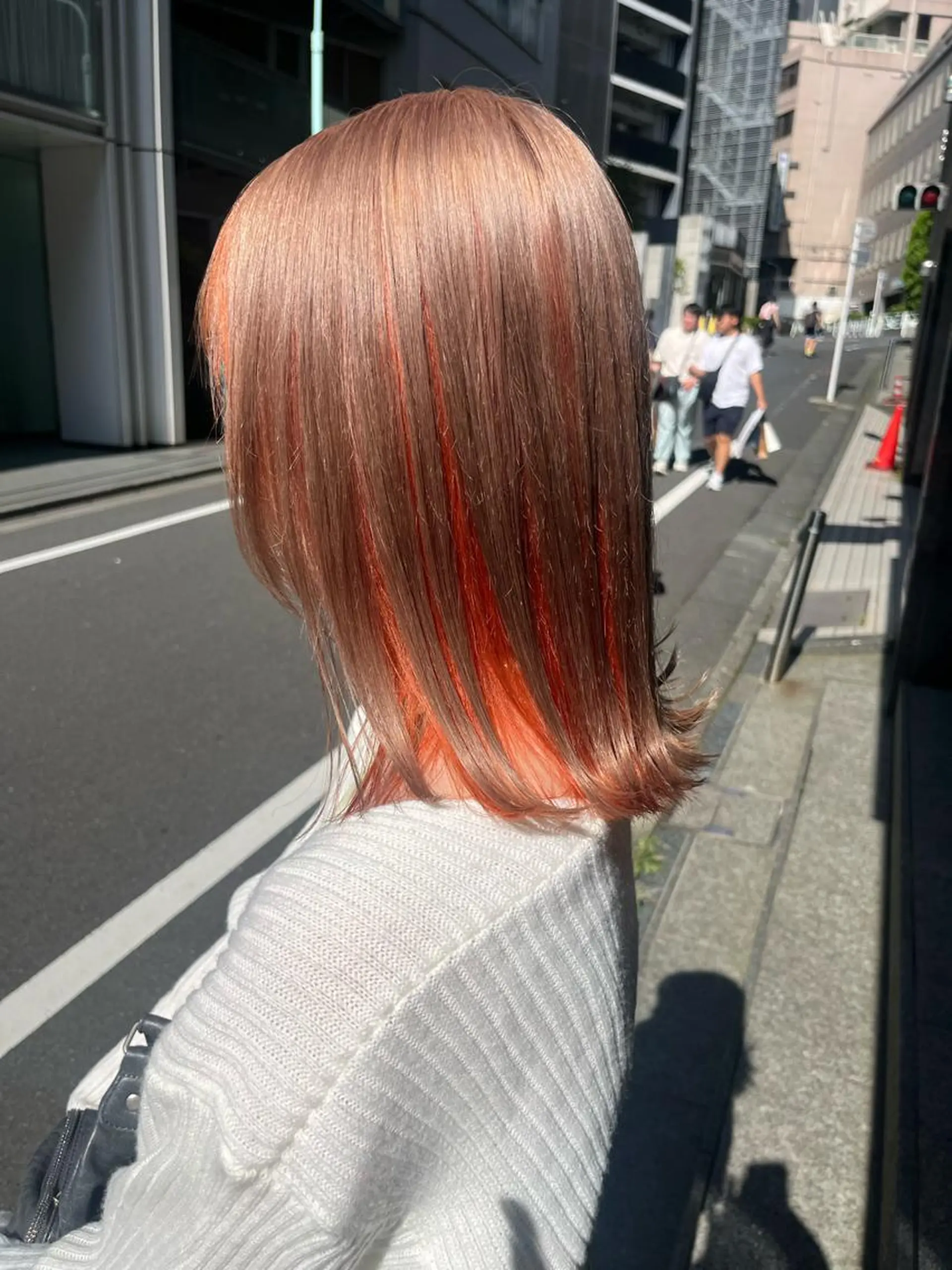 ミディアム カラー ヘアカラー トリートメント ヘアセット 🎀透明感ブリーチ カラー🎀ミズキのヘアスタイル