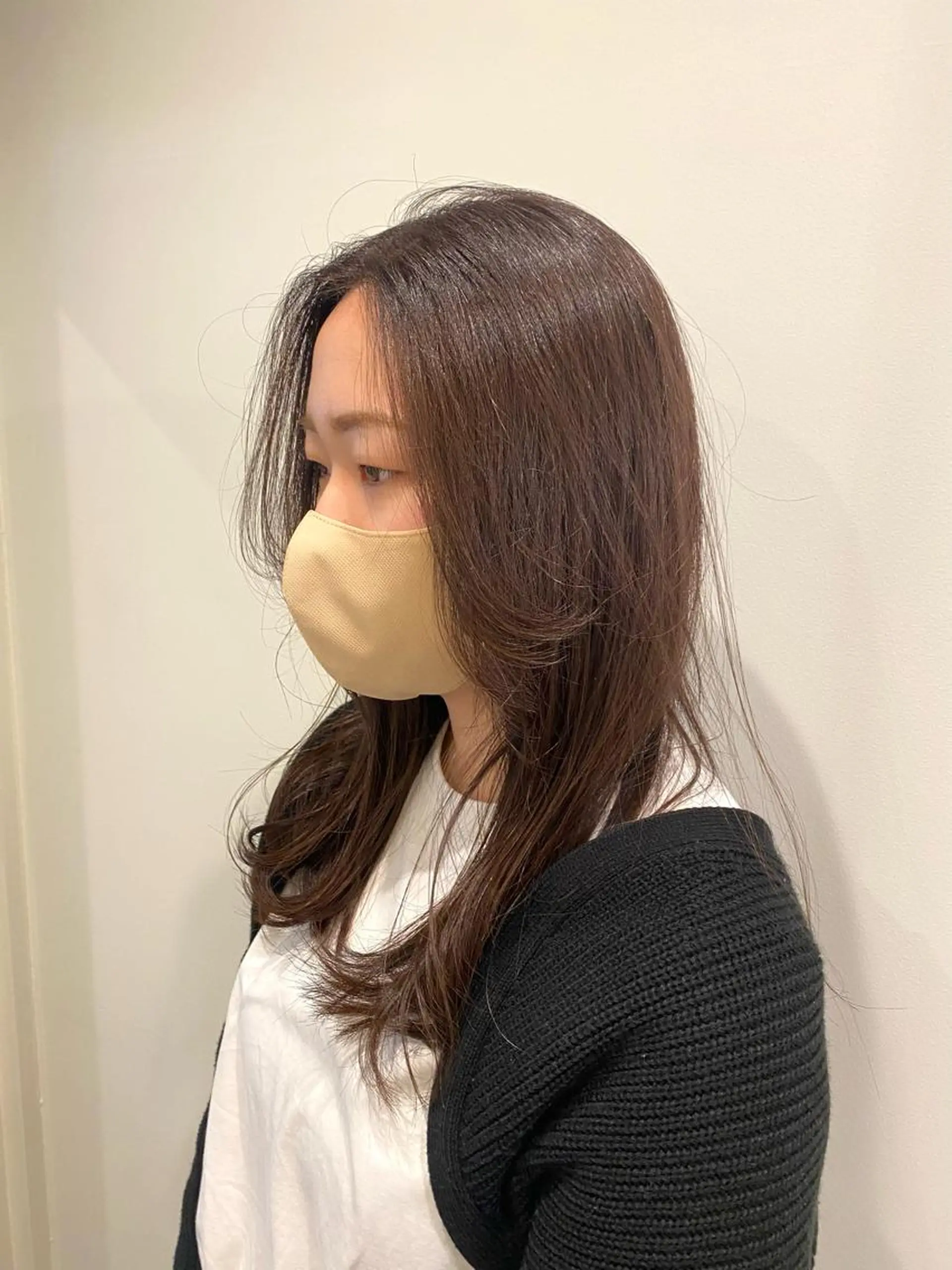 セミロング カラー ベージュカラー ブラウンカラー エメラルドグリーン オリーブブラウン 🍑 モモカ🍑のヘアスタイル