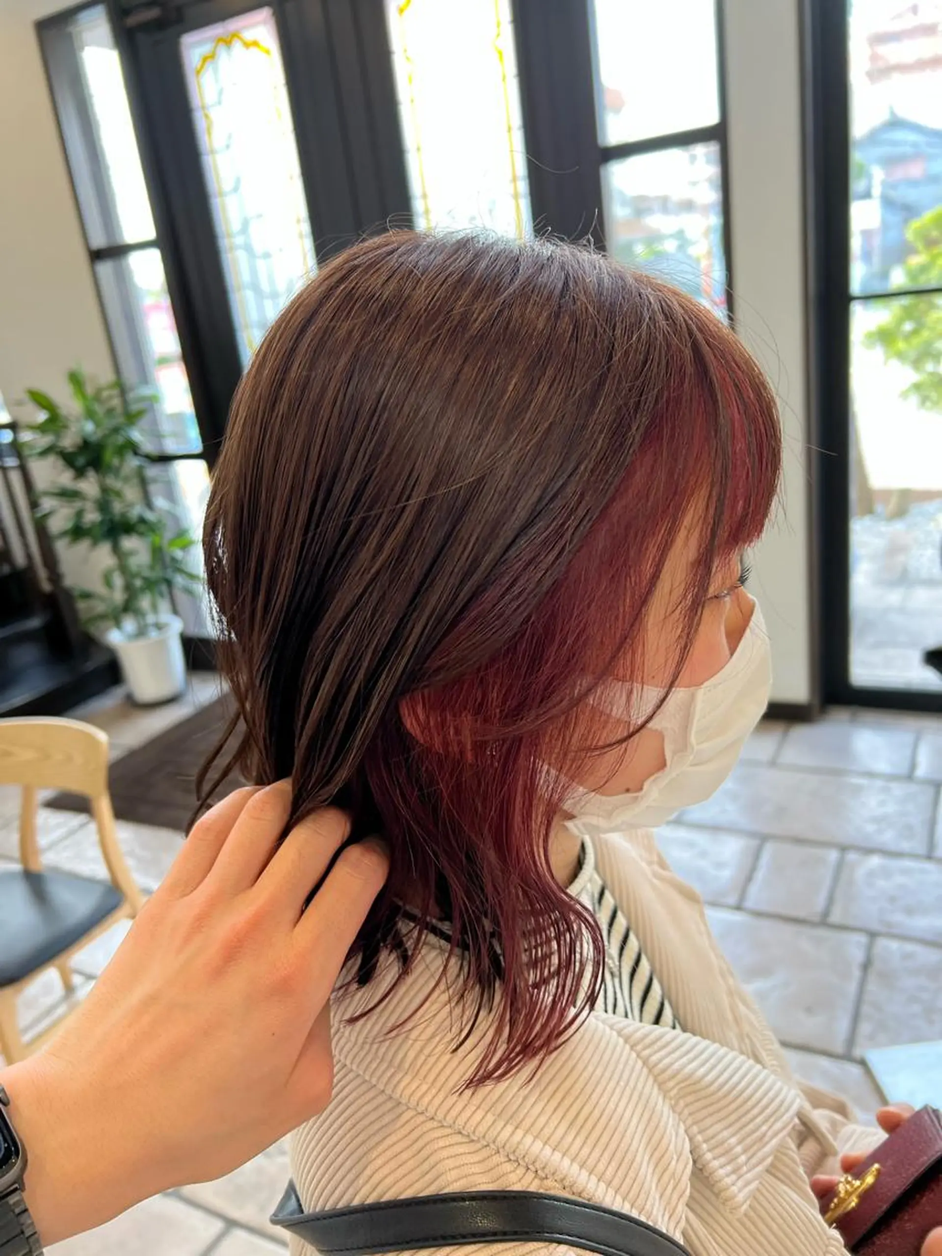 カラー ヘアカラー 門脇 真生人のヘアスタイル