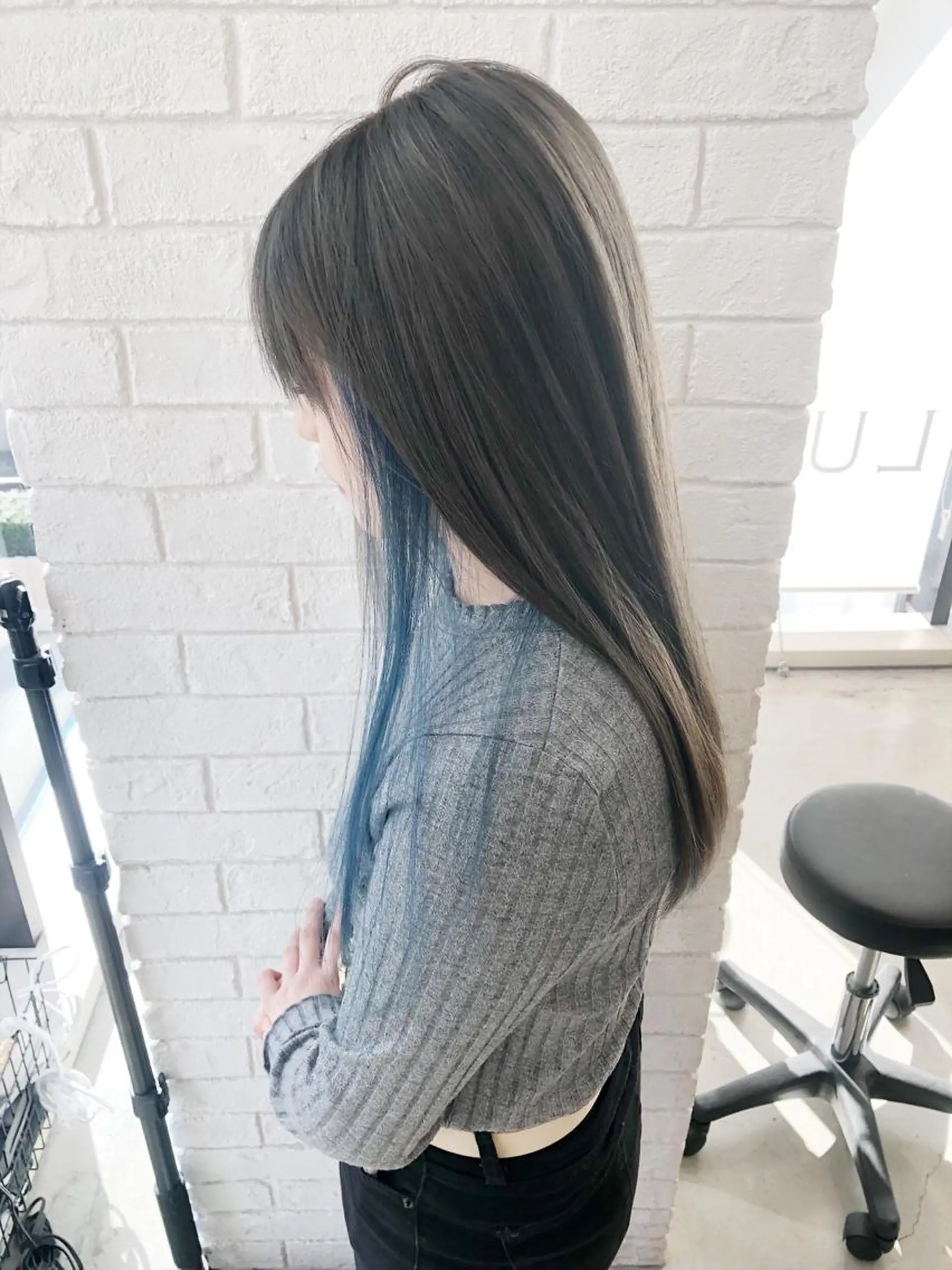 ロング カラー ブルーカラー 透明感カラー グレージュ OTAKU HAIR STUDIO所属・shin✨今月注目✨ スタイリスト（急募）のヘアスタイル