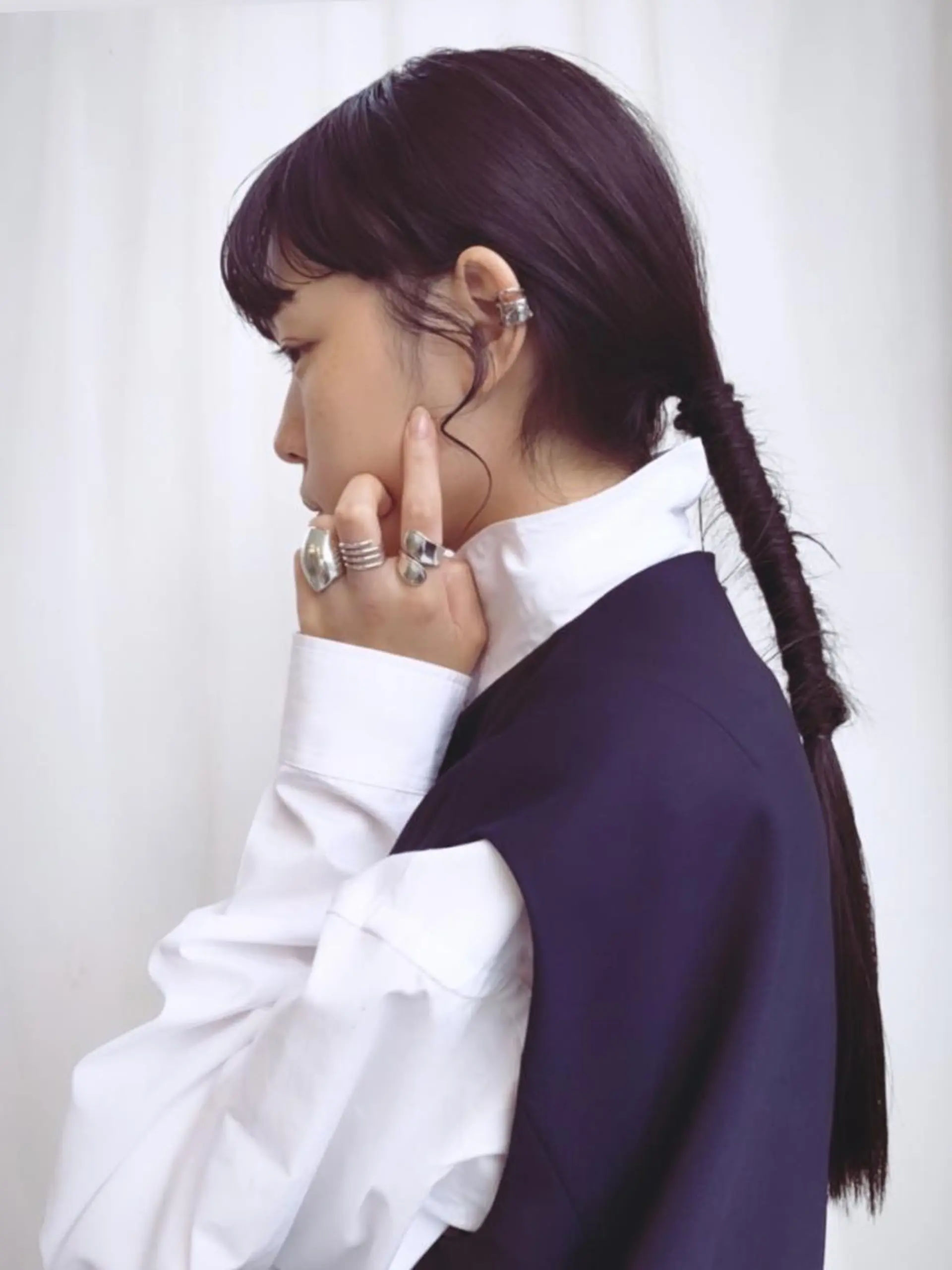 ロング パーマ カラー アイブロウ マツエク・マツパ ネイル yelm ［official］のヘアスタイル