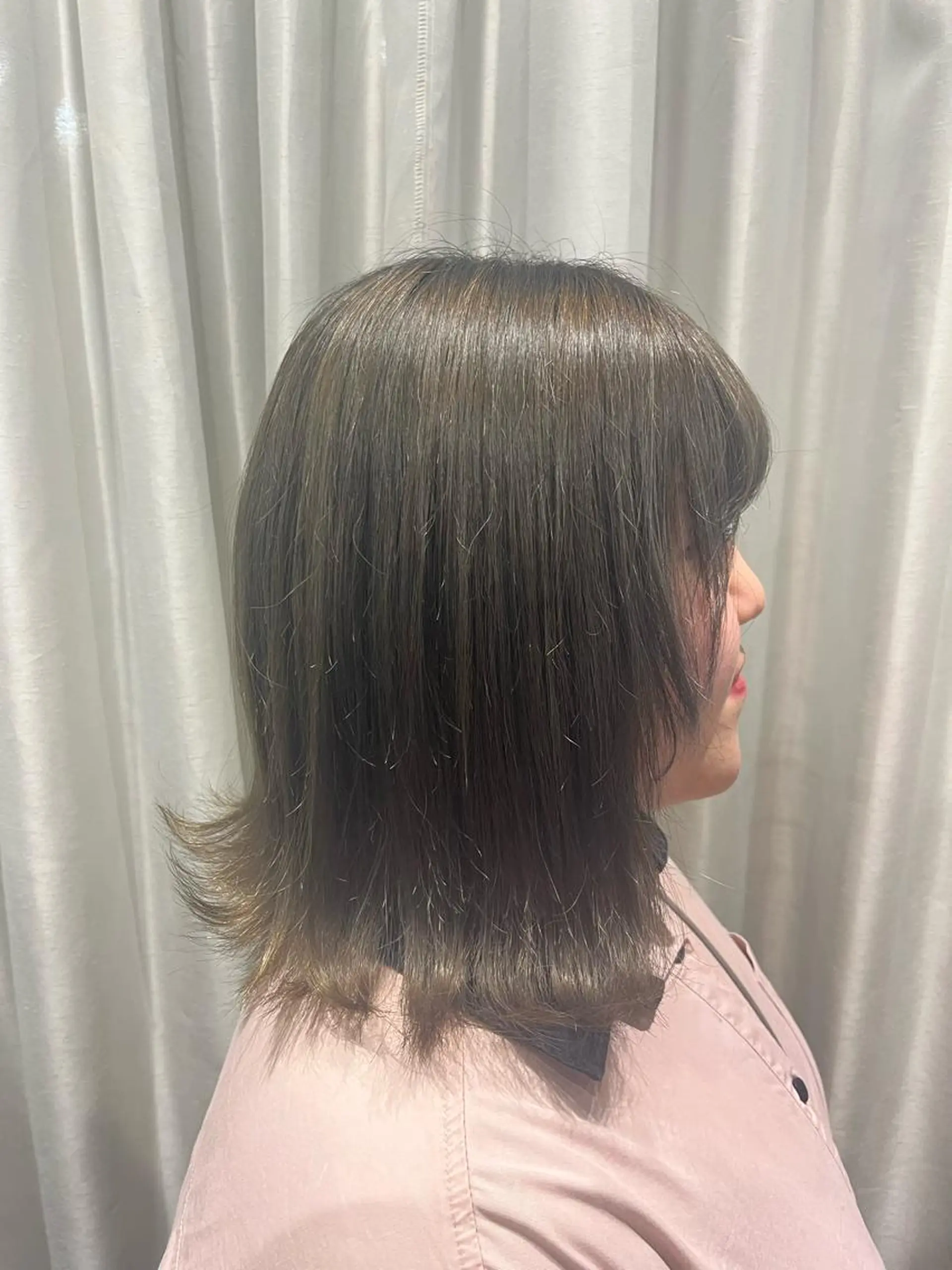 ミディアム カラー 透明感カラー/パーマ 🌀アオノアユミのヘアスタイル