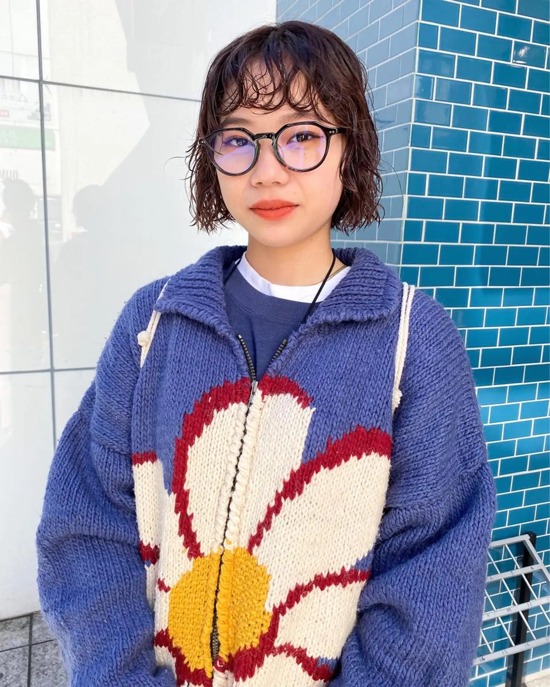 ミディアム ミディアムパーマ ボブ パーマスタイル🔅 sayacaのヘアスタイル