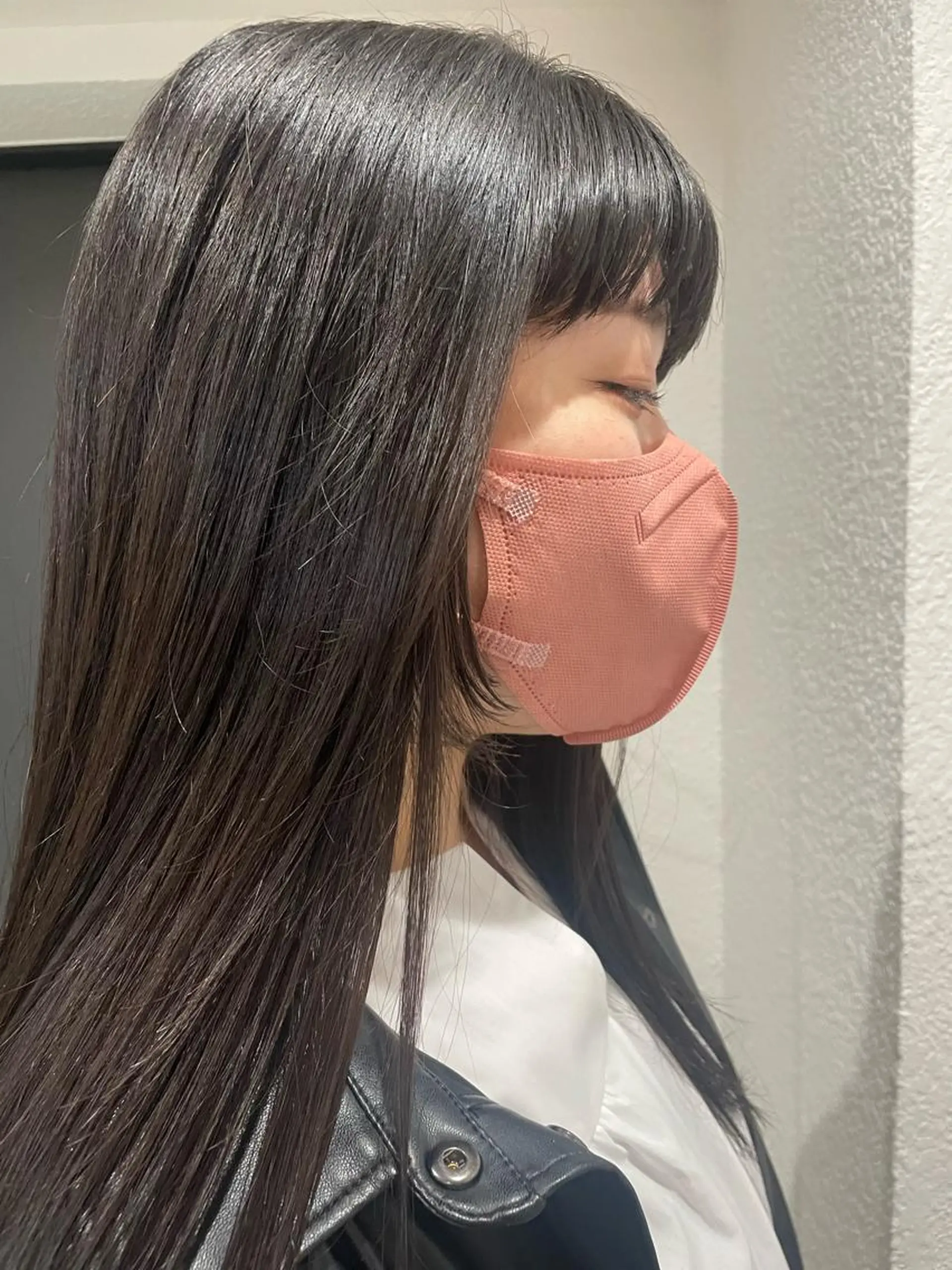 ロング 顔まわりレイヤー 顔周りカット 姫カット レイヤーカット ロング さかした ちなのヘアスタイル