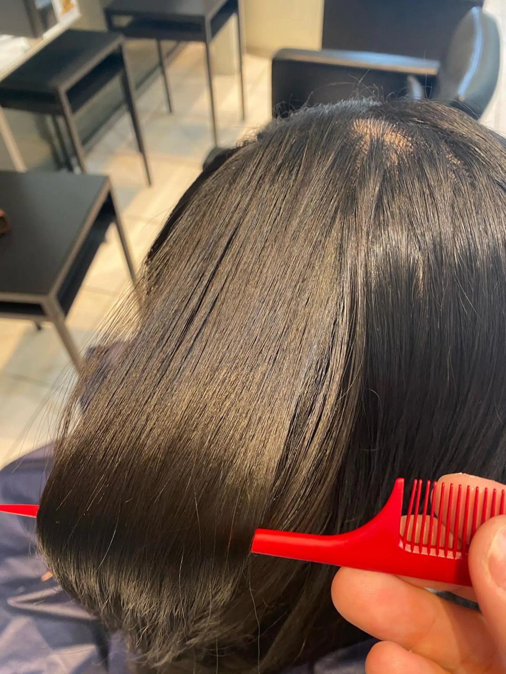 ロング 縮毛矯正 tetote天王寺店所属・SHOTA 大人ショートのヘアスタイル