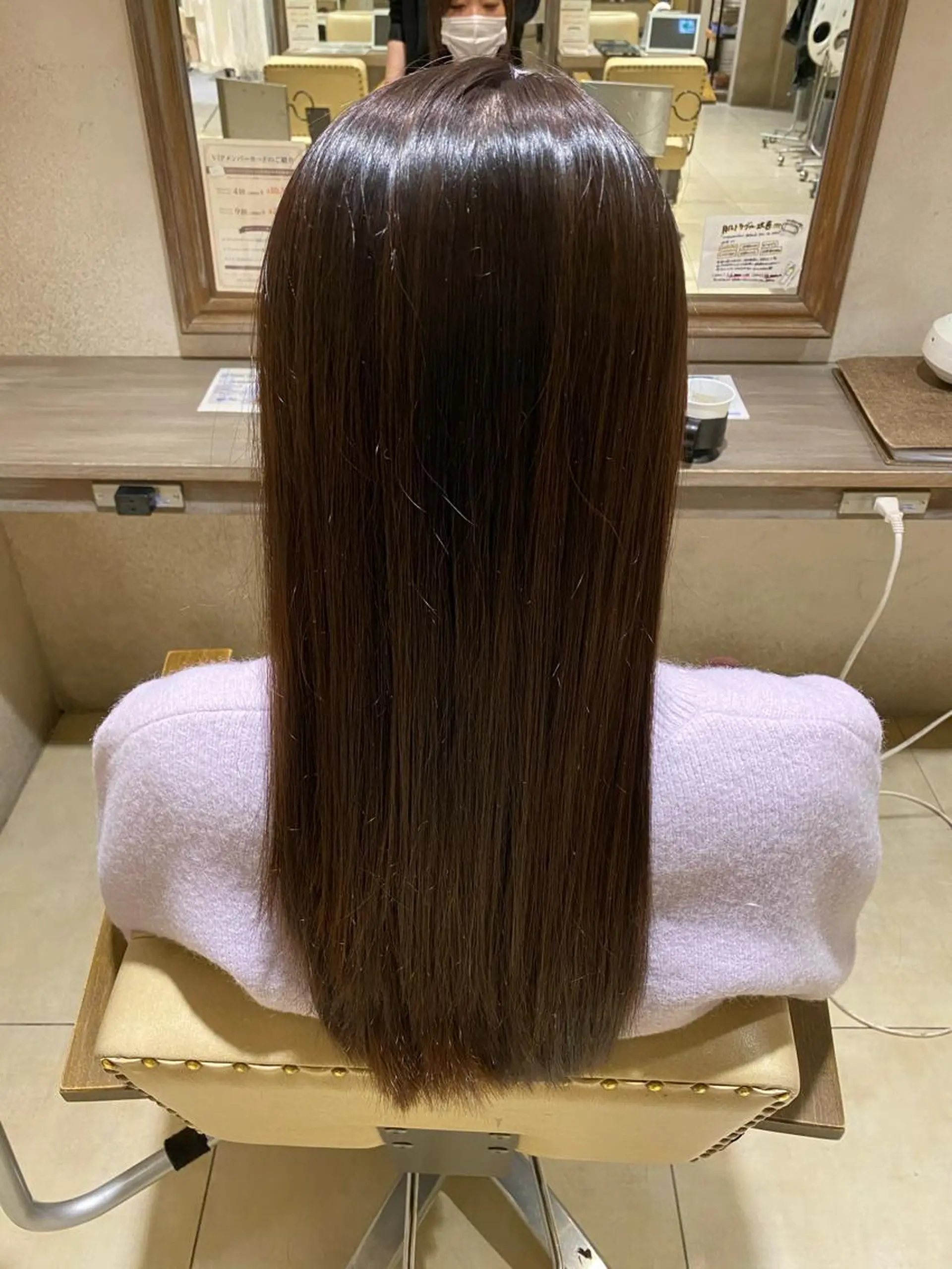 ロング 縮毛矯正 🫧Lee十三🫧 濱平ももかのヘアスタイル
