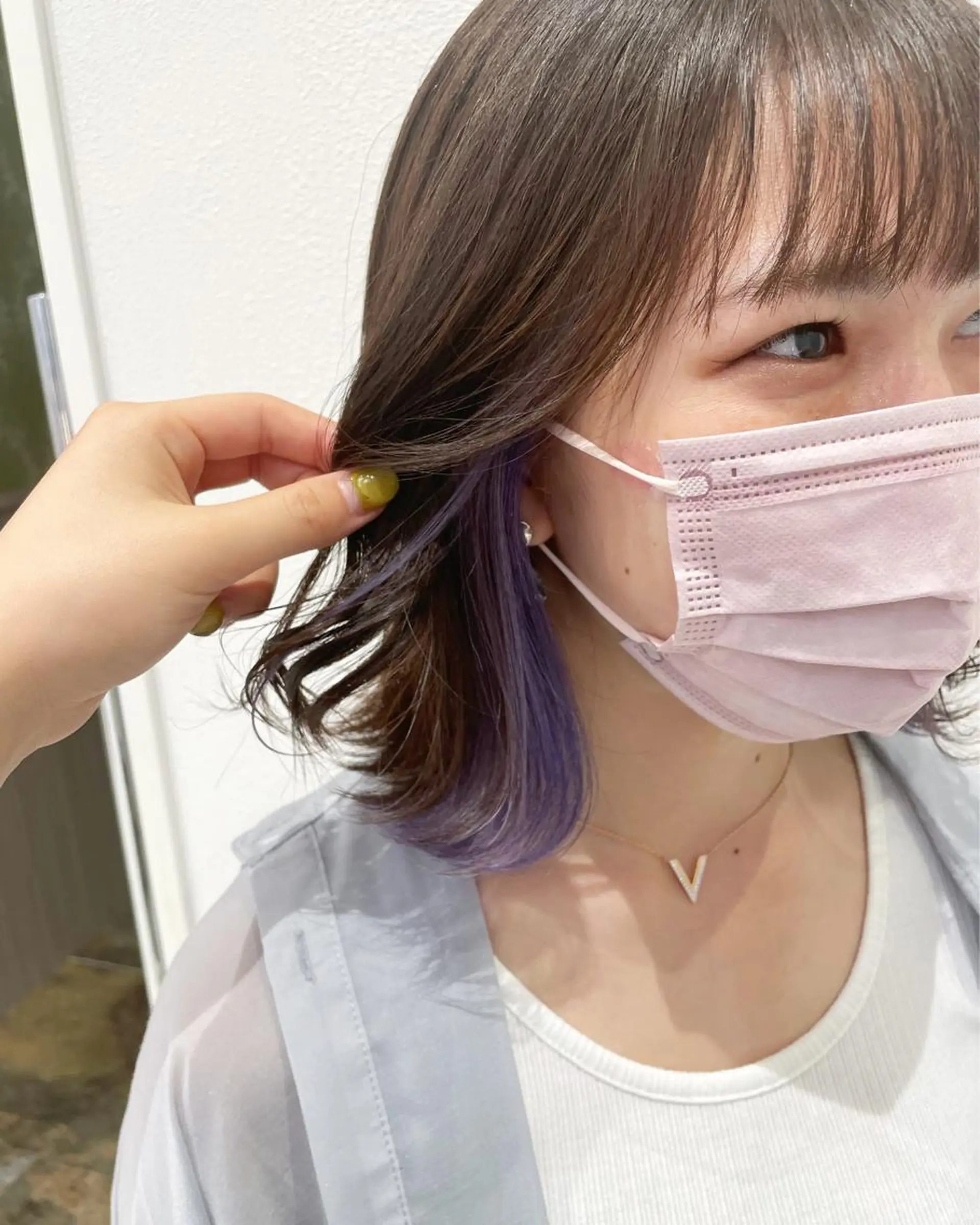 ミディアム ヘアカラー GOAT_茅ヶ崎 キシ サクラのヘアスタイル