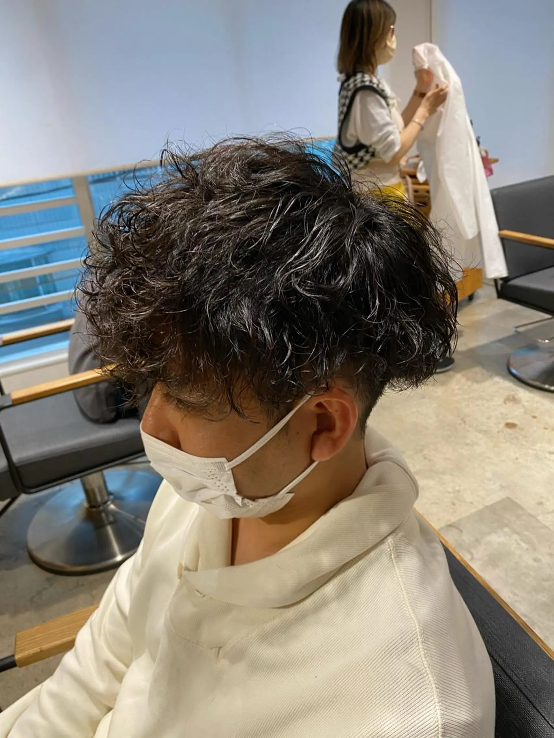 ショート パーマ メンズ カット パーマ みつけ／メンズカット メンズパーマ🦔のヘアスタイル