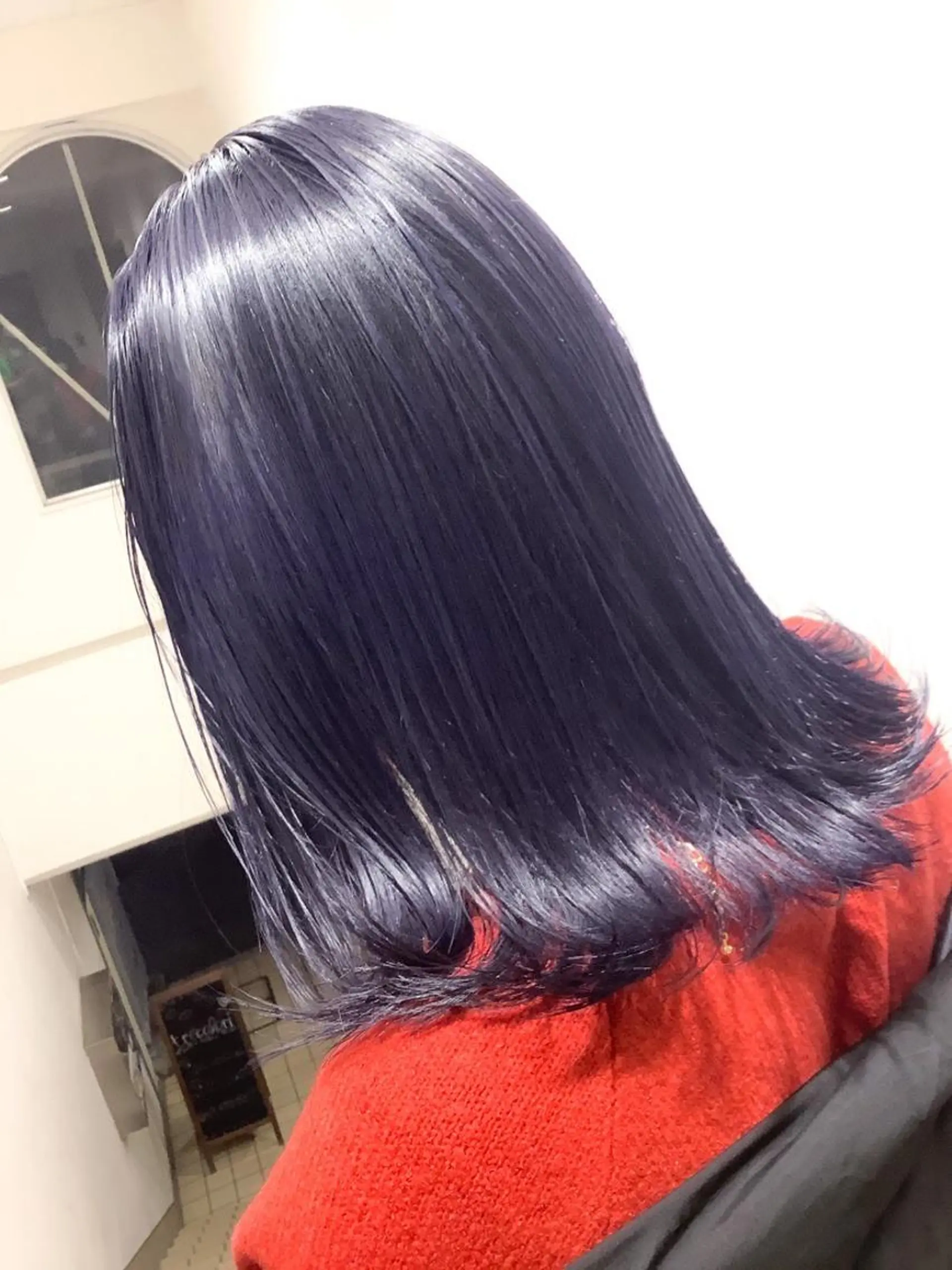 カラー ネイビーカラー 稲田 全将のヘアスタイル