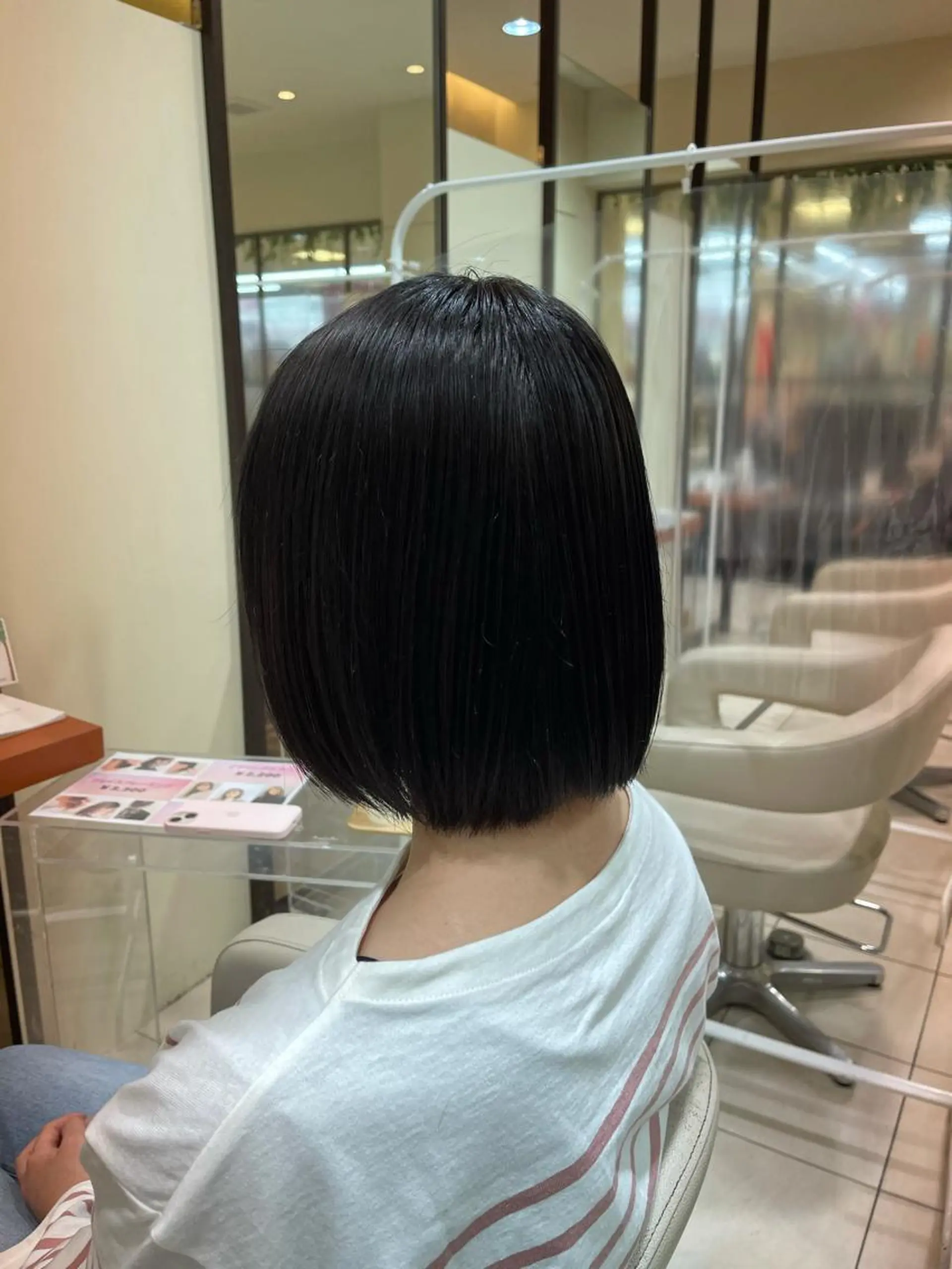 カラー 黒髪 ブルーカラー ブルーブラック カネヒラ リョウスケのヘアスタイル