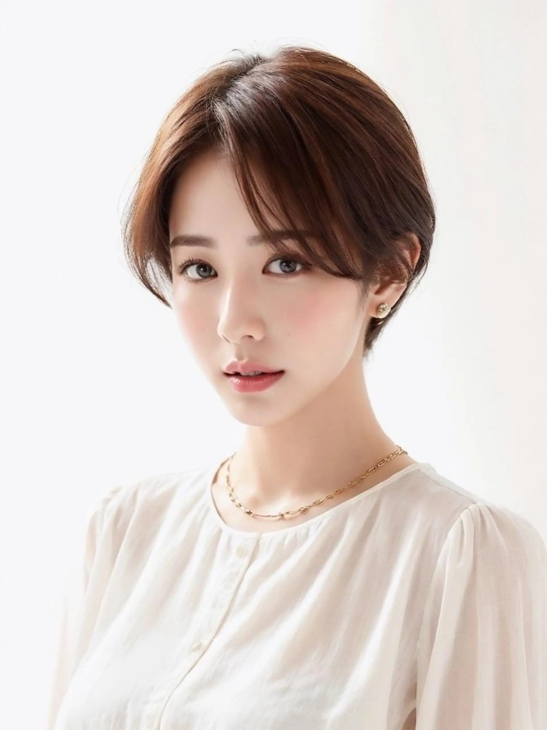 ショート アッシュ 髪質改善 韓国風ヘア カット ヘアカラー トリートメント 公式 Ease by amble luxeのヘアスタイル