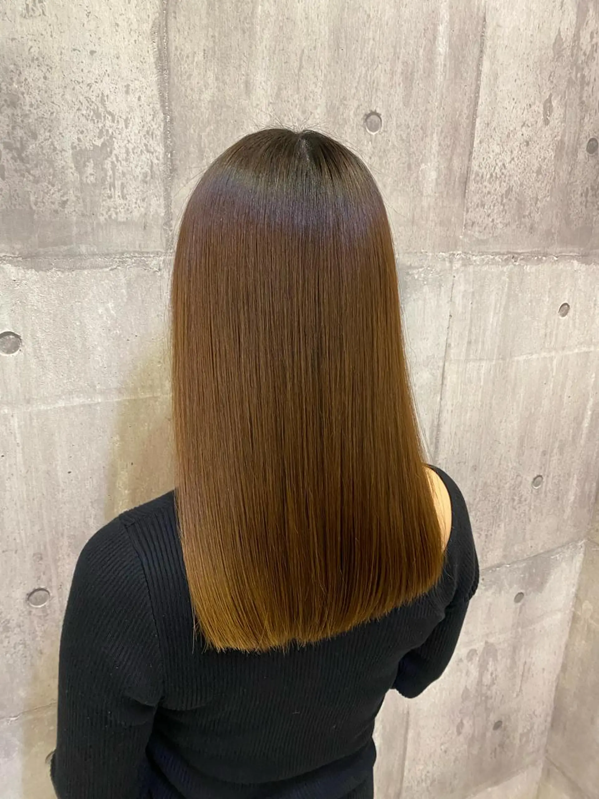 セミロング カラー ヘアアレンジ ヘアカラー トリートメント 【縮毛矯正特化】 kyokaのヘアスタイル