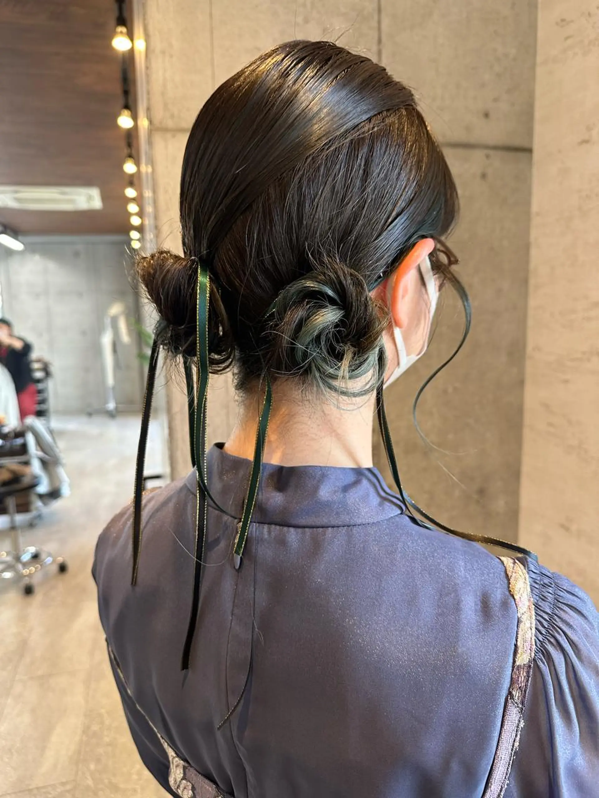 セミロング ヘアアレンジ ヘアセット 女性に人気♪ はやしほのかのヘアスタイル