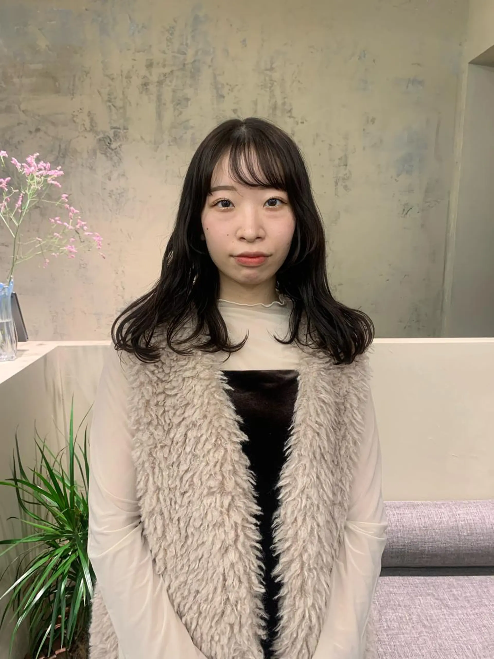 セミロング カラー 透明感カラー yupi🐈‍⬛ レイヤー/パーマのヘアスタイル