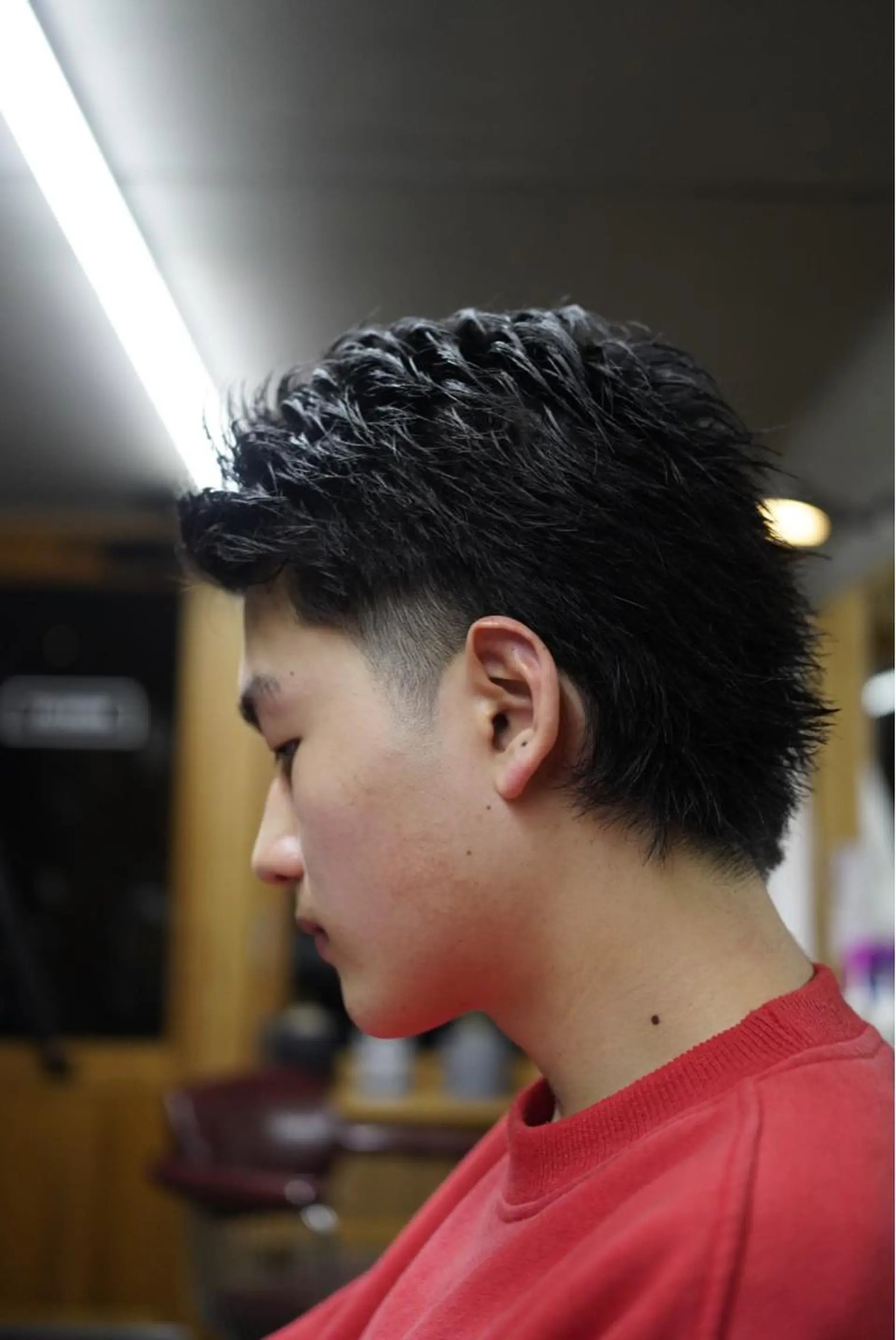 メンズ メンズウルフカット ウルフカット カット ヘアセット brunt jet所属・関 晃哉のヘアスタイル