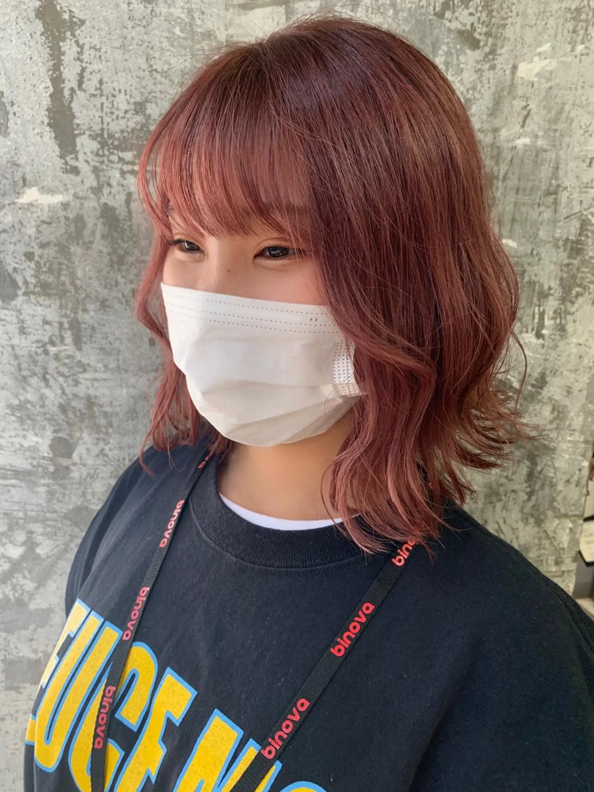 ミディアム カラー ブリーチ ピンクカラー ヘアカラー トリートメント 🎀taro ブリーチなしカラーのヘアスタイル
