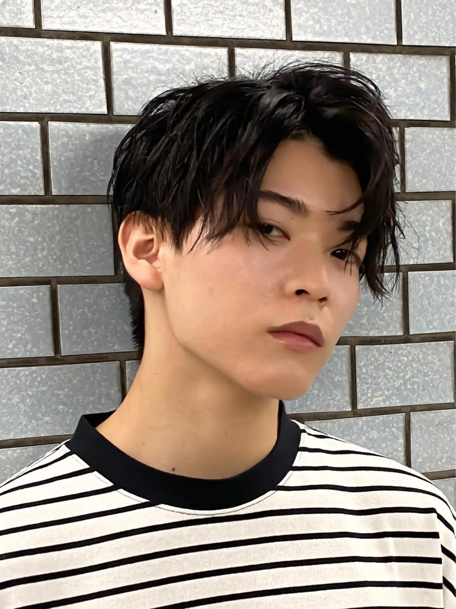 ショート カラー パーマ メンズ MENS  FEEL南森町所属・佐藤 達郎のヘアスタイル