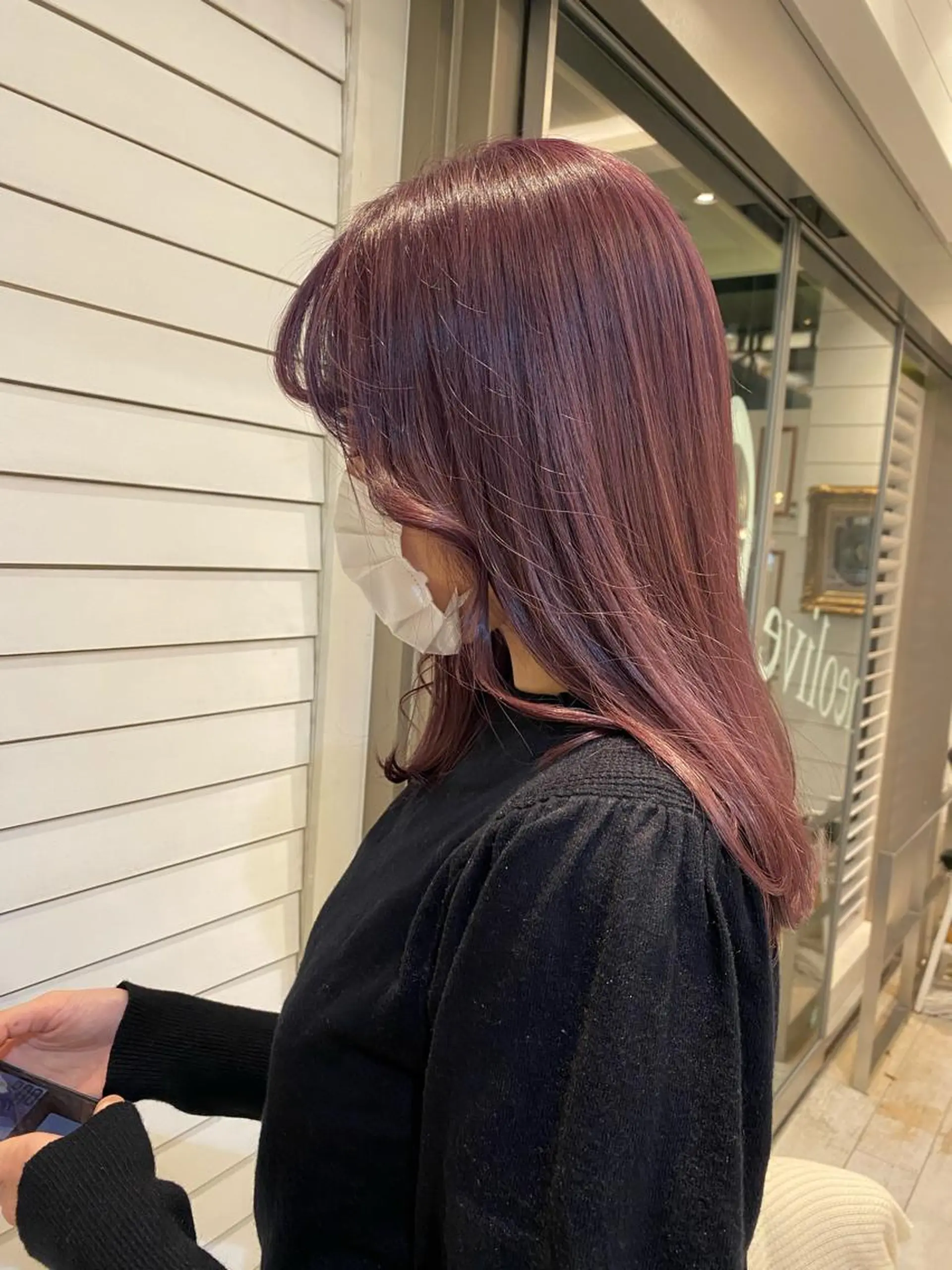セミロング カラー ラベンダーカラー ピンクカラー ピンクラベンダー ヘアカラー トリートメント 🧸にしかた ちひろ🧸 / 渋谷のヘアスタイル