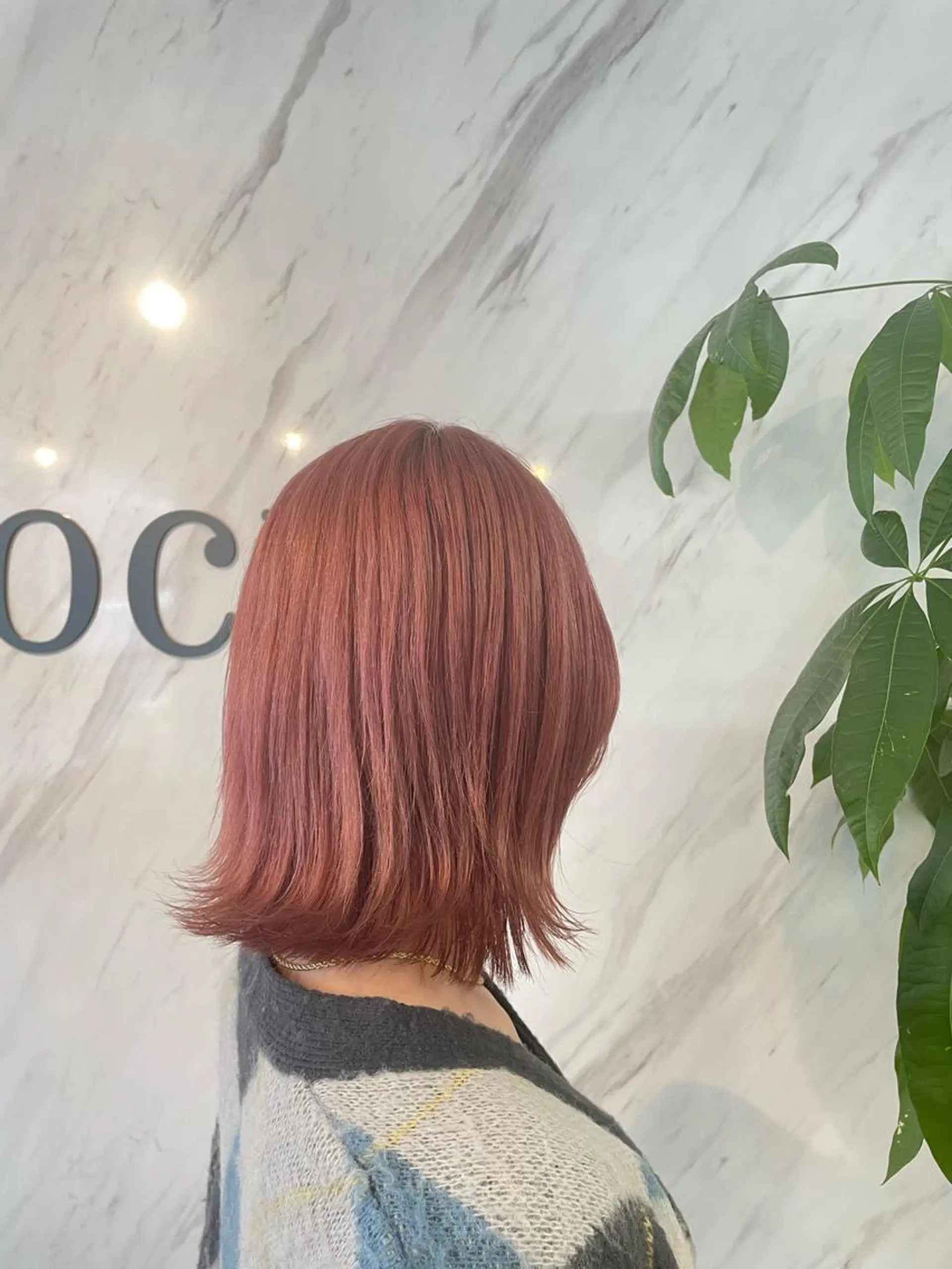 ミディアム カラー ヘアカラー HAZEL 博多所属・shiori/ 博多美容室のヘアスタイル