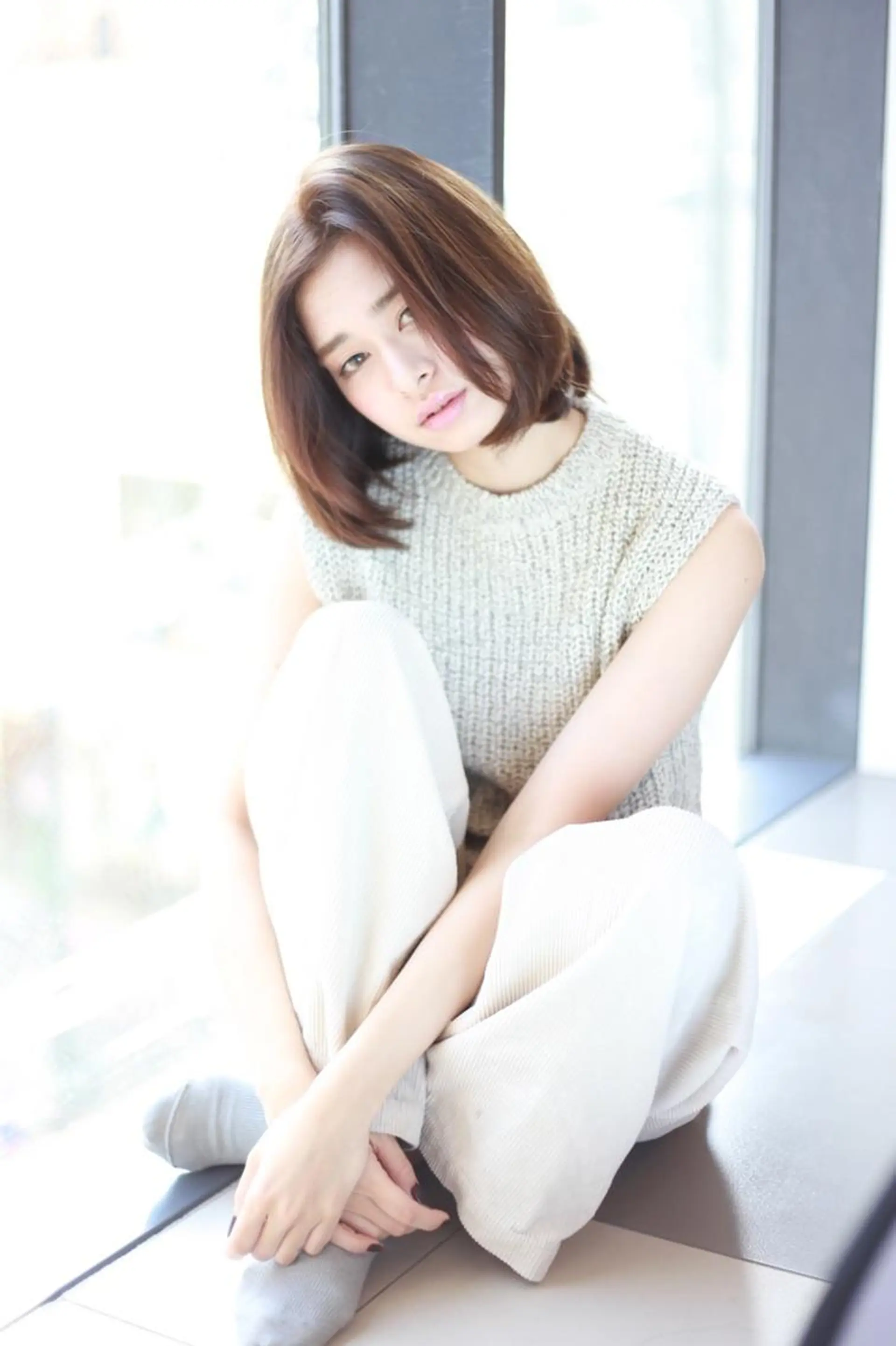 ミディアム 宮内 真乃のヘアスタイル