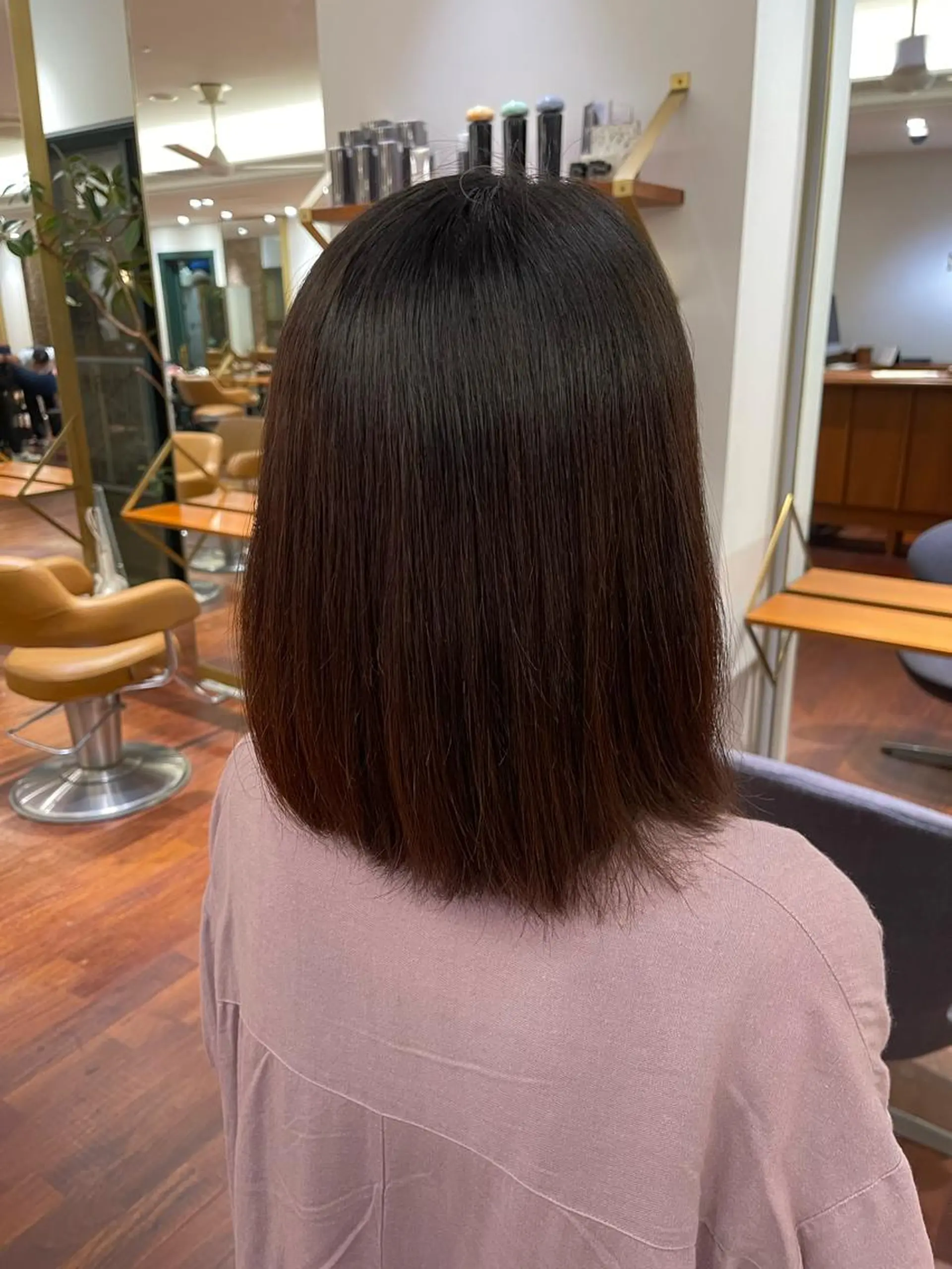 ミディアム 縮毛矯正 大前 斗夢/髪質改善 /艶感カラー/パーマのヘアスタイル