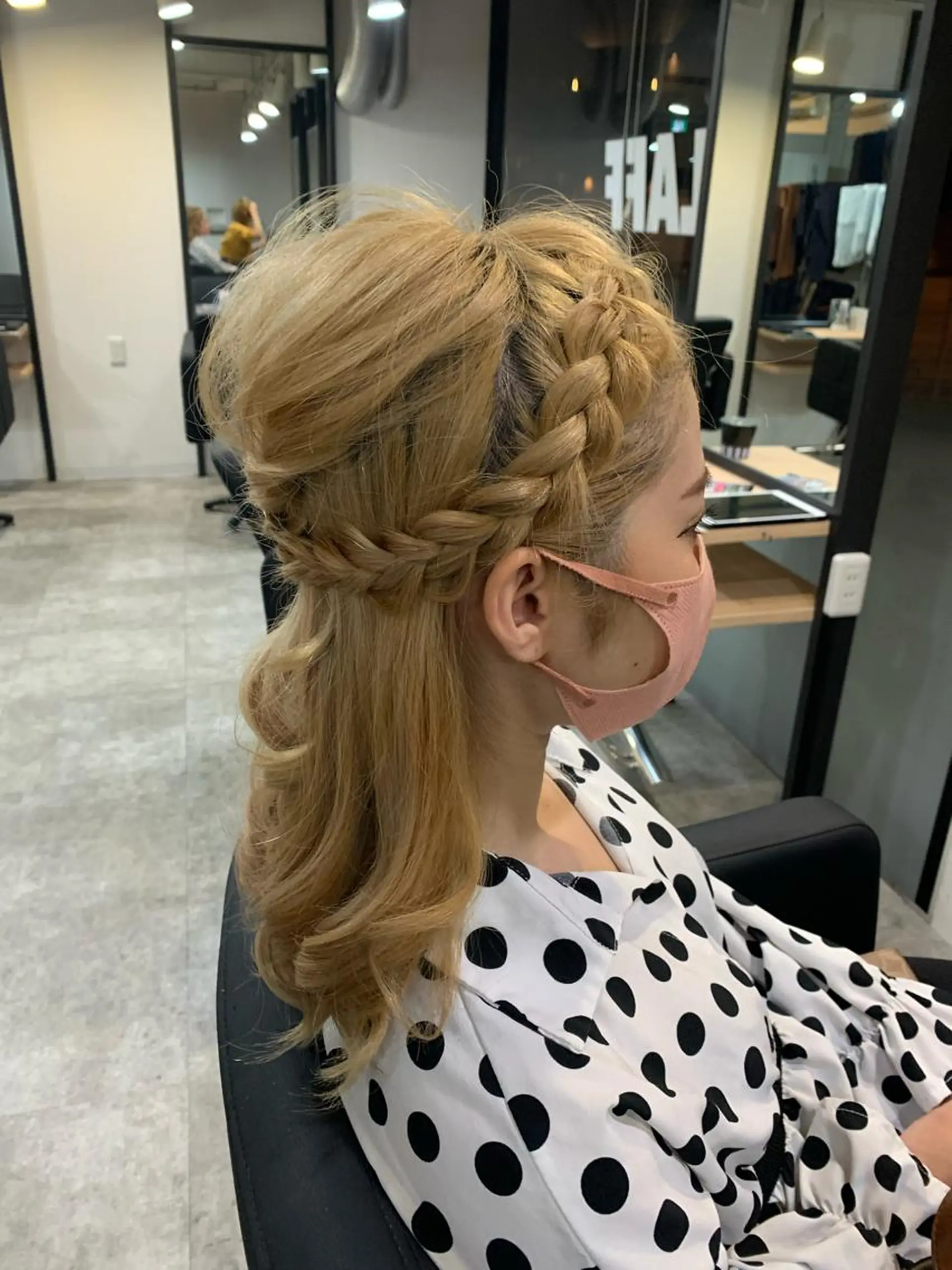 ヘアアレンジ 簡単アレンジ alpha. カラーエクステ下妻のヘアスタイル