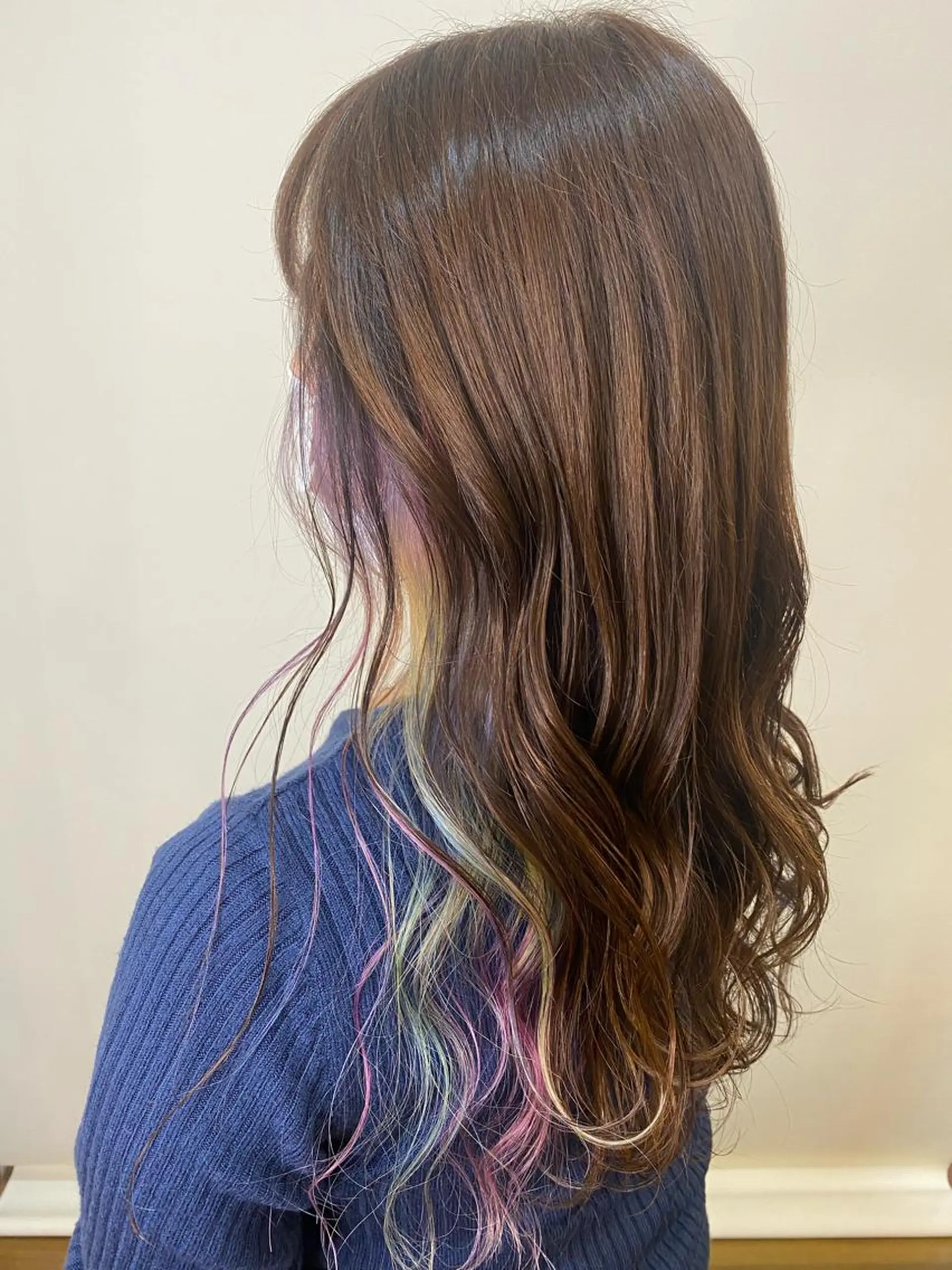 ロング カラー デザインカラー カット ヘアカラー トリートメント ✴︎ヒラガカナ✴︎ ECLAT HAIRのヘアスタイル