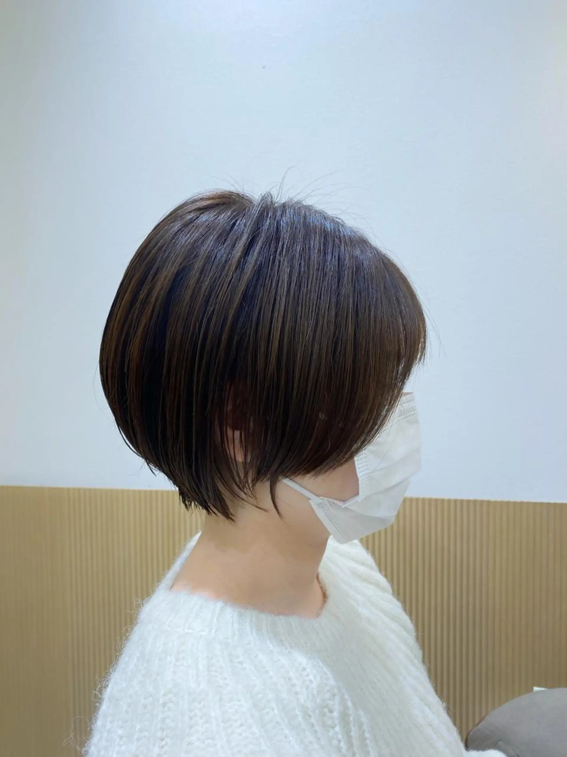 ショート 丸みショート ショートヘア カット ヘアカラー トリートメント 坂井 茅聖のヘアスタイル