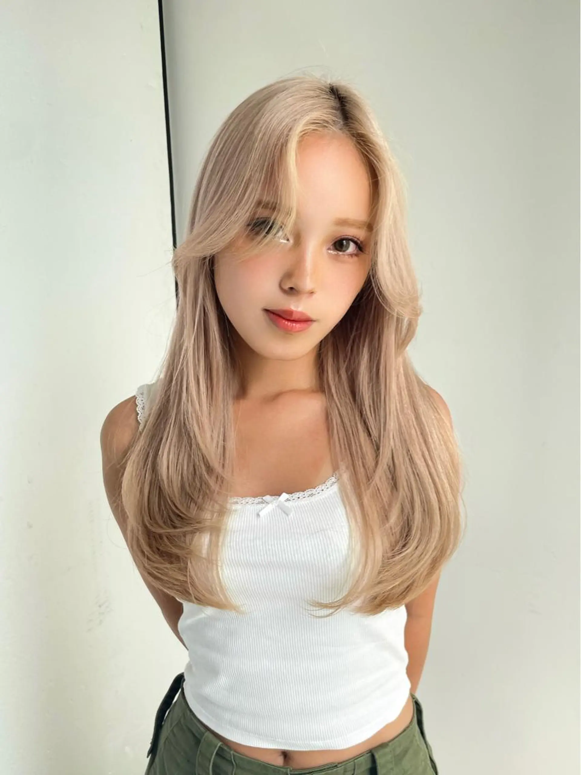 ロング 韓国風ヘア レイヤーカット ワンホンヘア 韓国/レイヤー NOISM天王寺のヘアスタイル