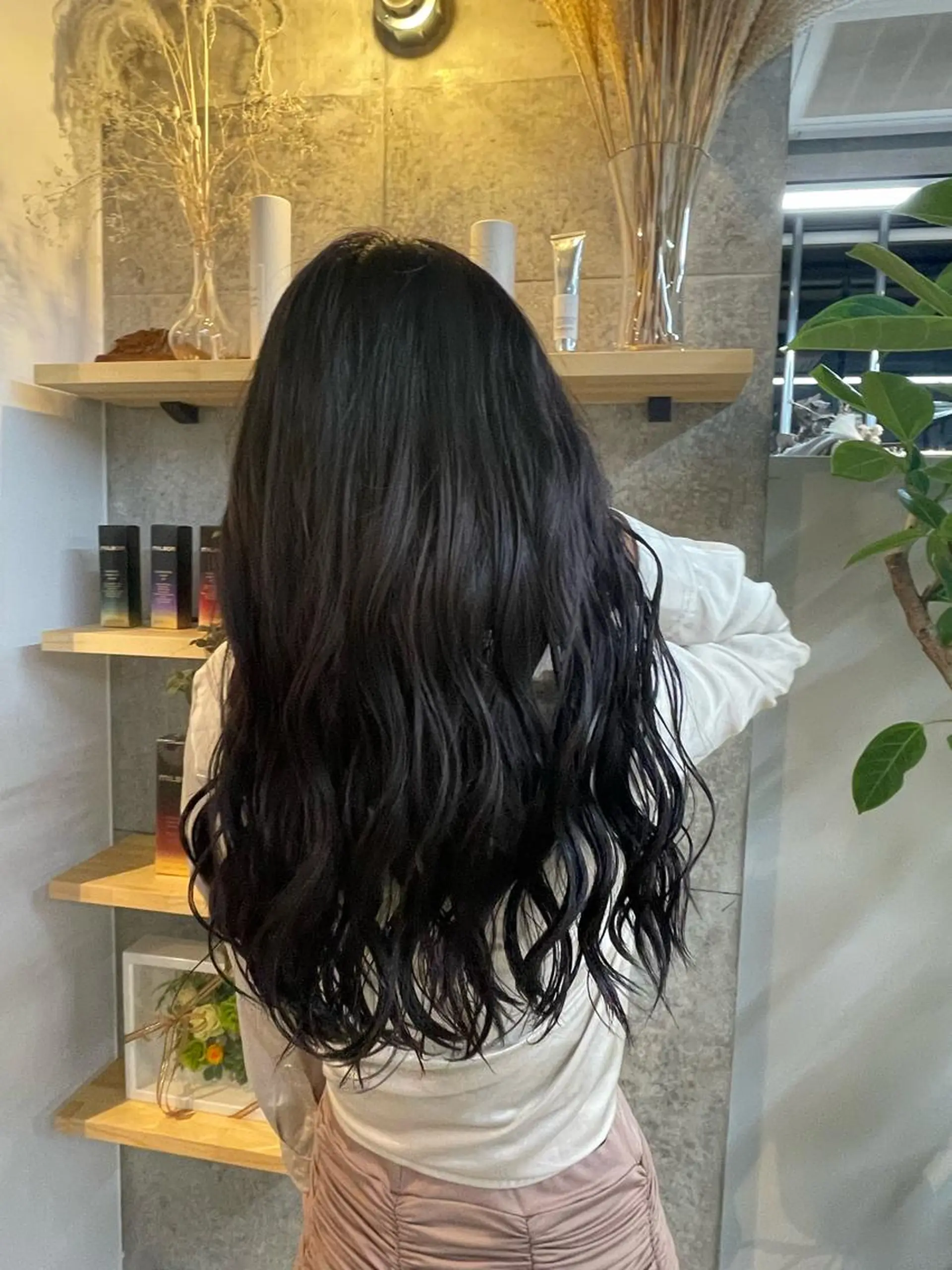 ロング カラー キッズ カット ヘアカラー トリートメント yuika .のヘアスタイル
