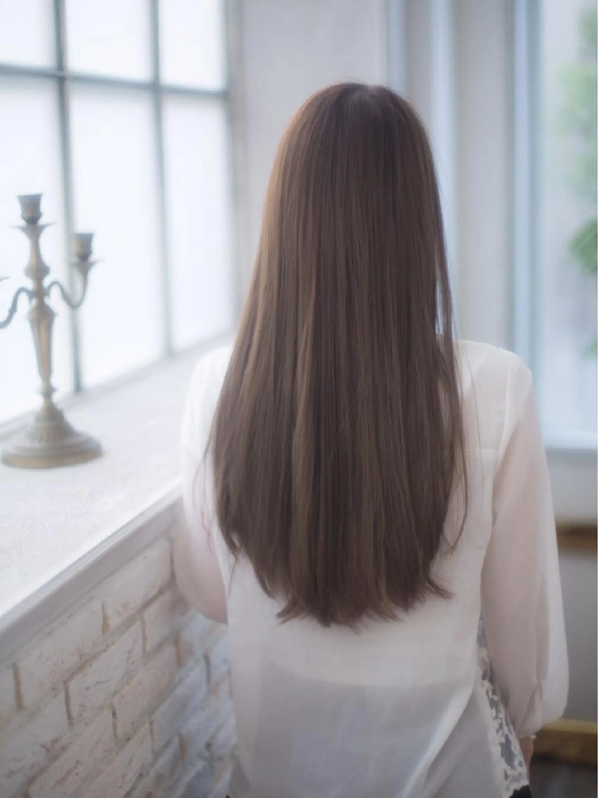 ロング カラー カット ヘアカラー 縮毛矯正 トリートメント ヤナ マネージャーのヘアスタイル